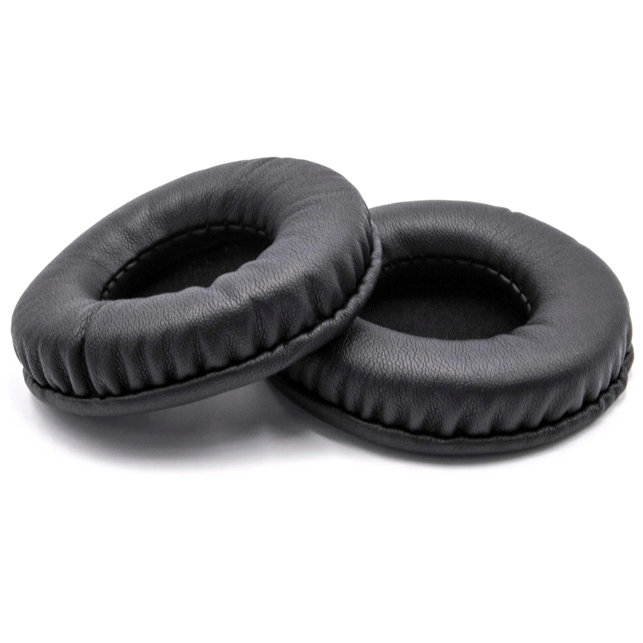 2x Coussinets d'oreille pour casques écouteurs 75mm AKG, JBL, JVC, Panasonic - noir