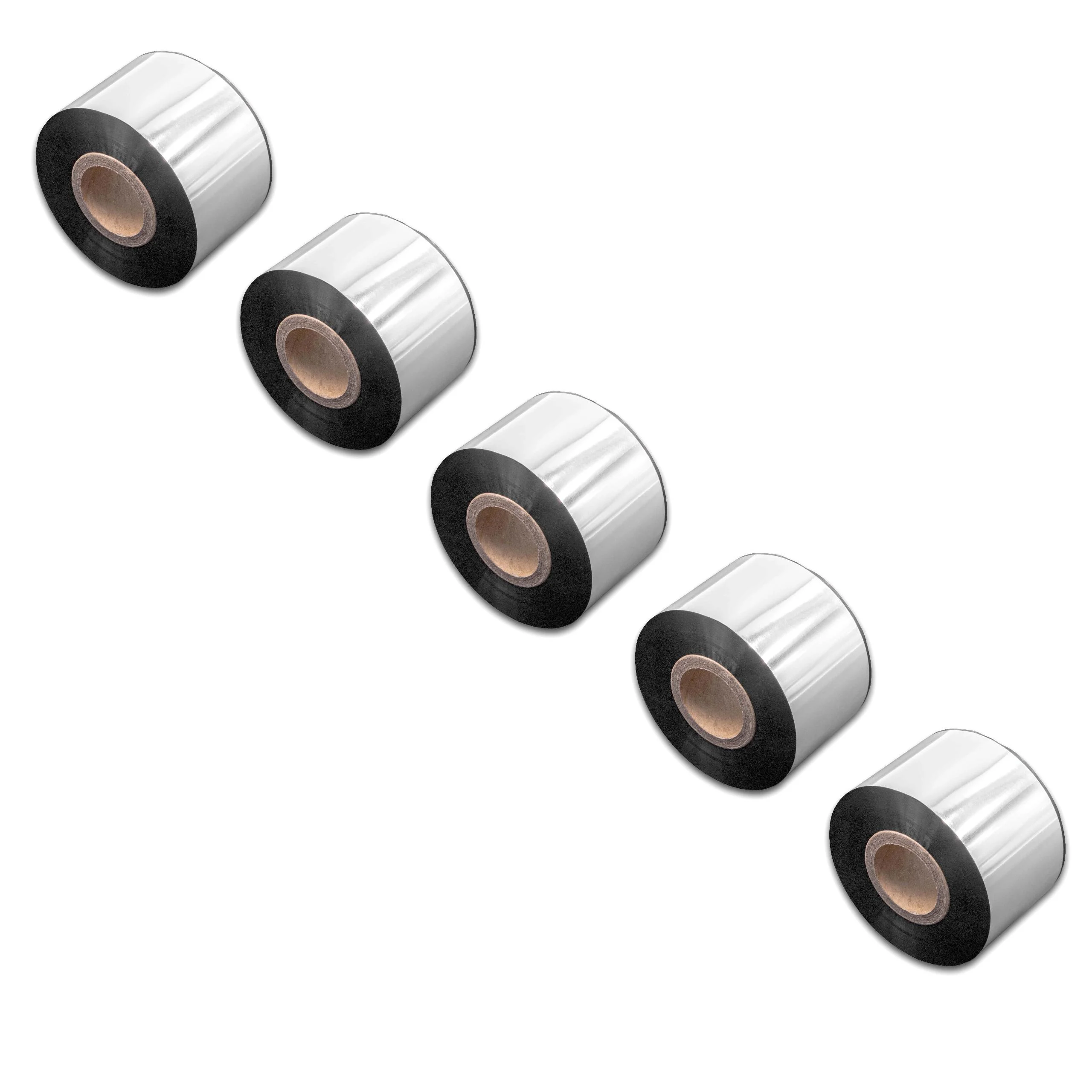 5x Ruban de transfert thermique pour imprimante Godex, Printronix, TSC, Valentin - 40 mm x 300 m, résine/cire