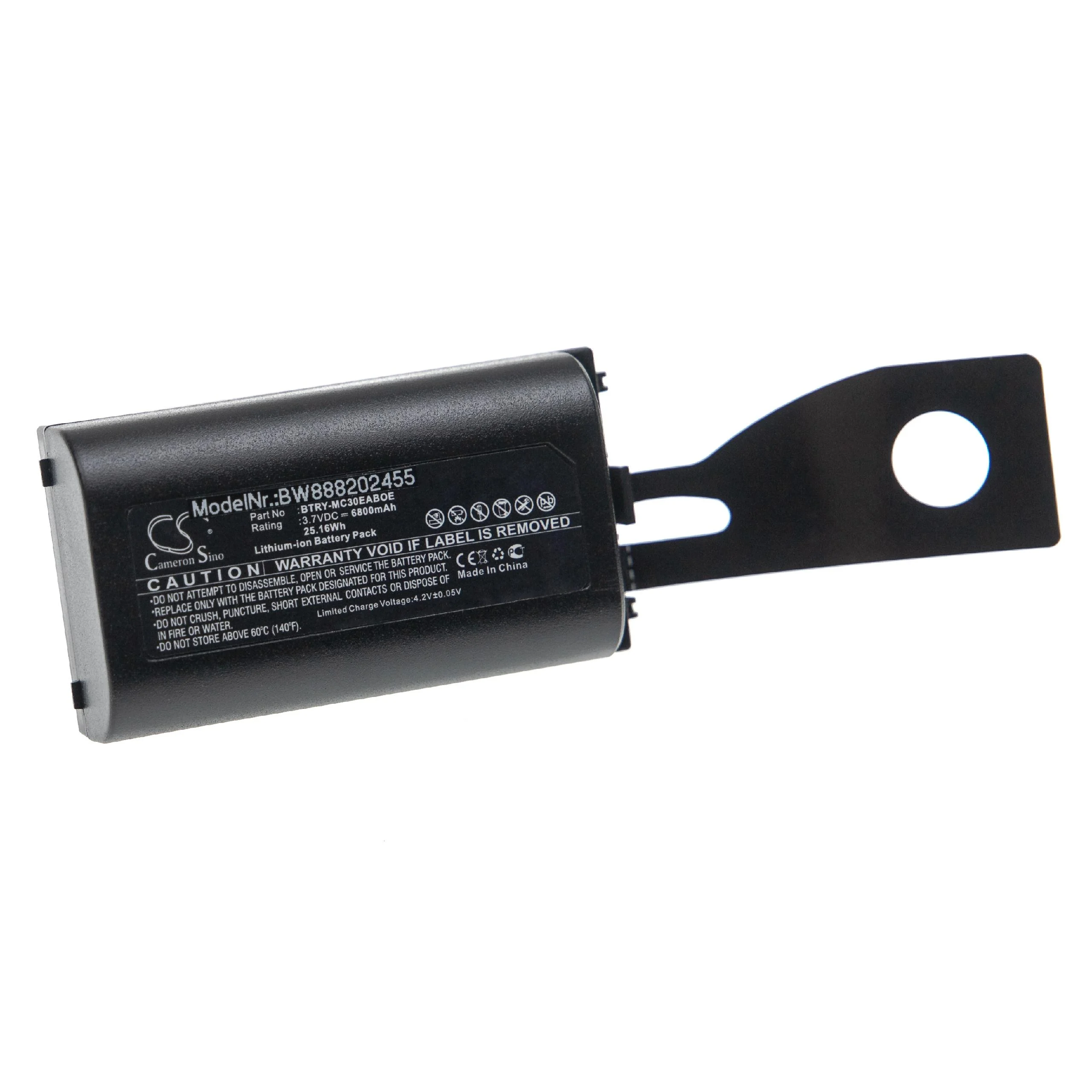Batterie remplace Symbol 55-0211152-02, 55-002148-01 pour ordinateur de poche Symbol - 6800mAh 3,7V Li-ion