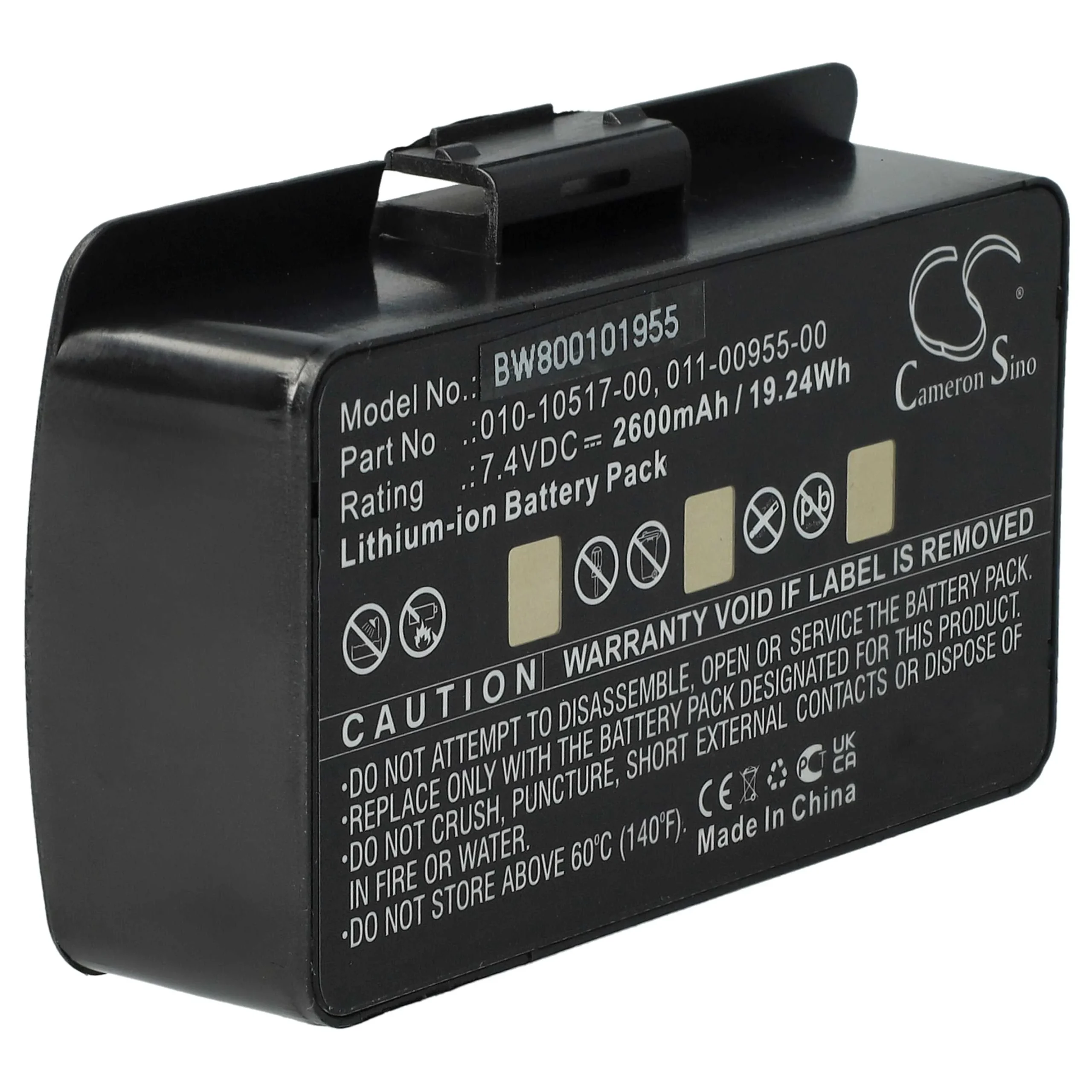 Batterie remplace Garmin 010-10517-00, 010-10517-01 pour navigation GPS Garmin - 2600mAh 8,4V Li-ion