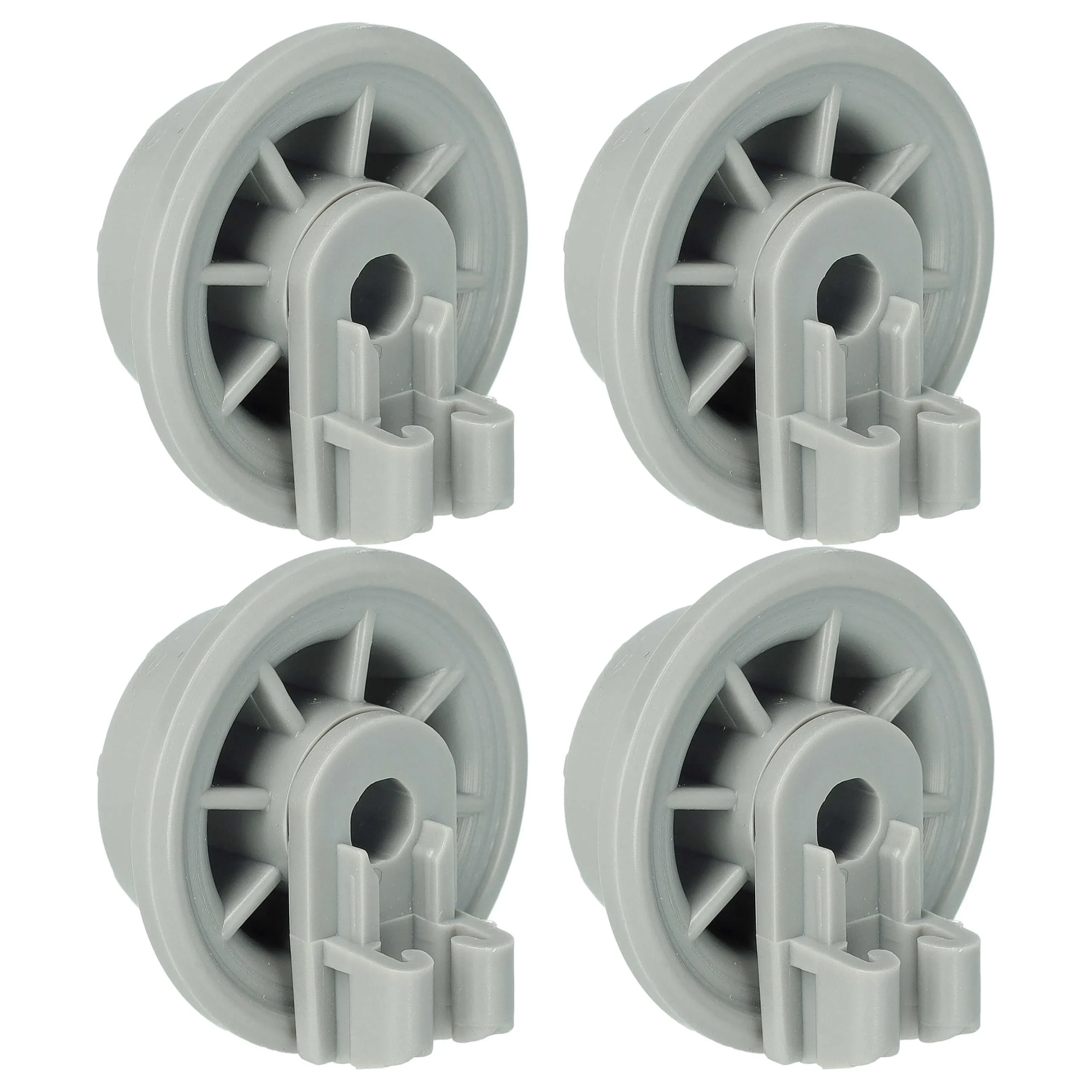 4x Roulette de panier inférieur remplace Bosch 00170838, 00170834 pour lave-vaisselle Hanseatic - ⌀ 35 mm