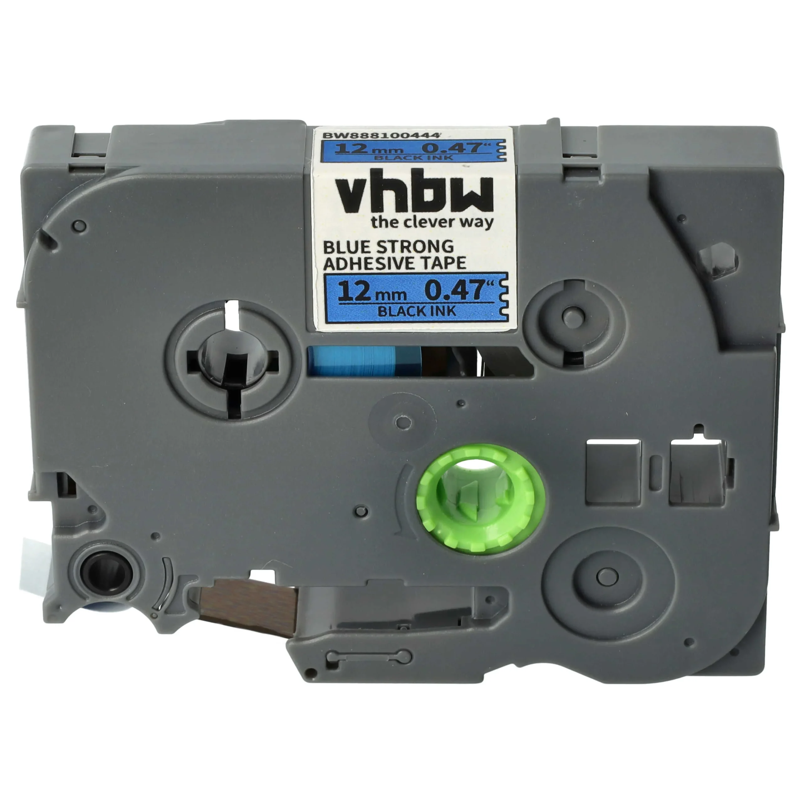 Cassette à ruban remplace Brother TZE-S531 - 12mm lettrage Noir ruban Bleu, plastique, extra fort