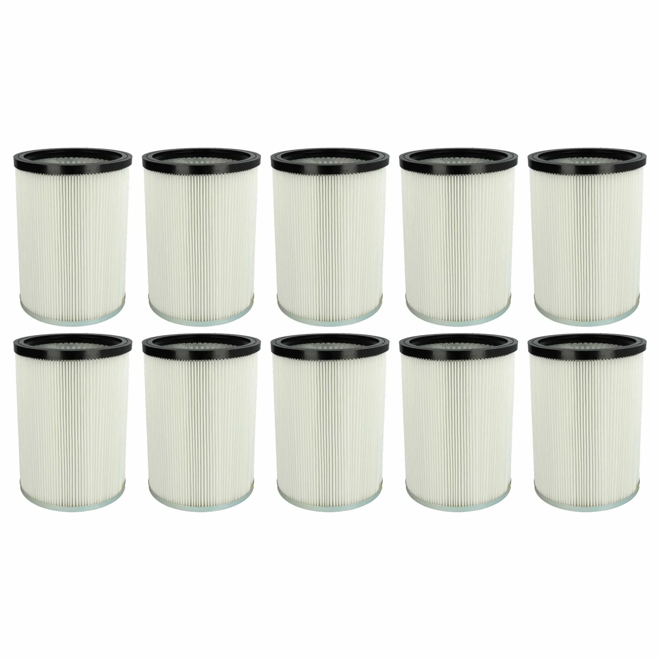 10x Filtre remplace Kärcher 9.770-988.0, 6.907-038.0 pour aspirateur Kärcher - Cartouche Filtre F8, blanc