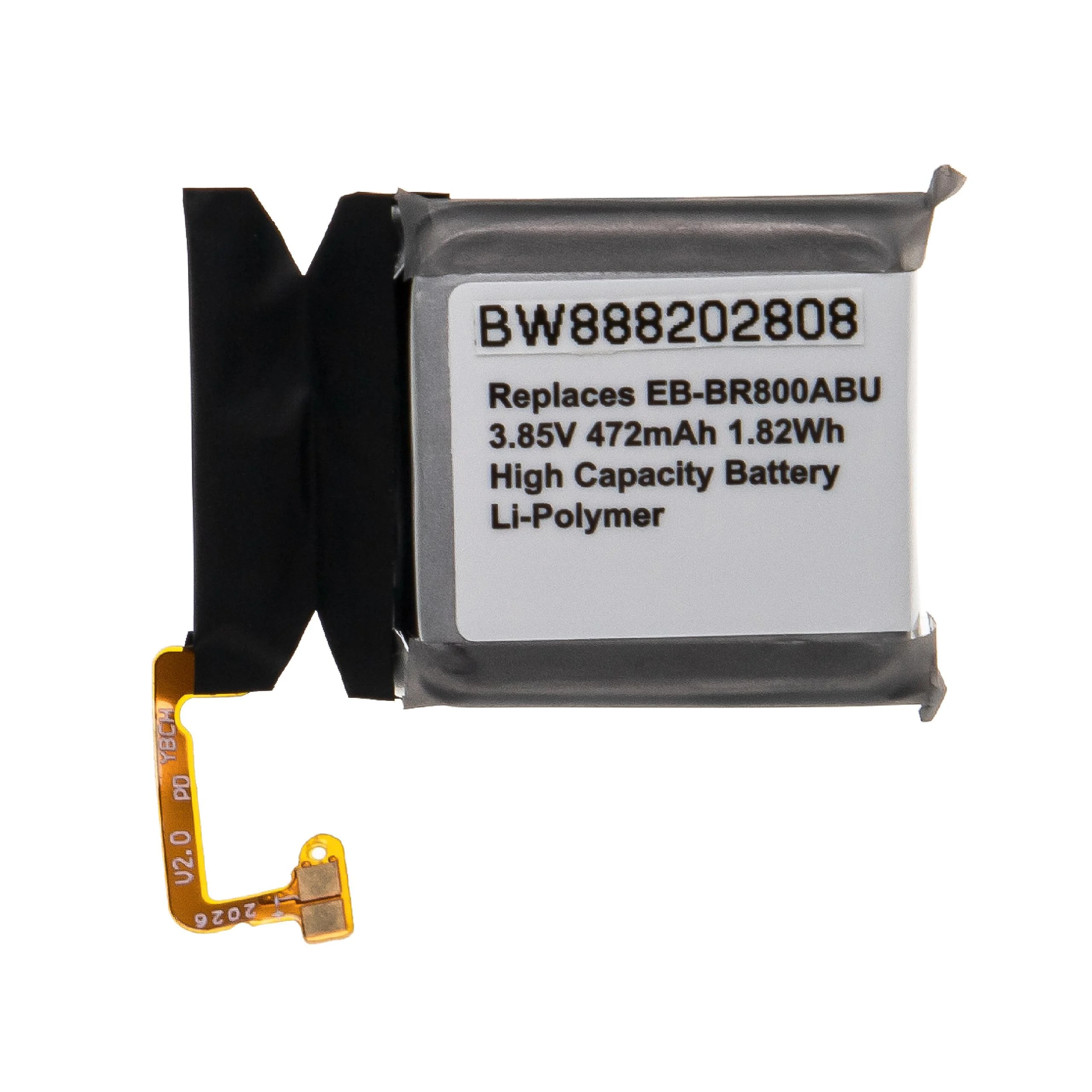 Batterie remplace Samsung GH43-04855A, EB-BR800ABU montre connectée - 472mAh 3,85V Li-polymère