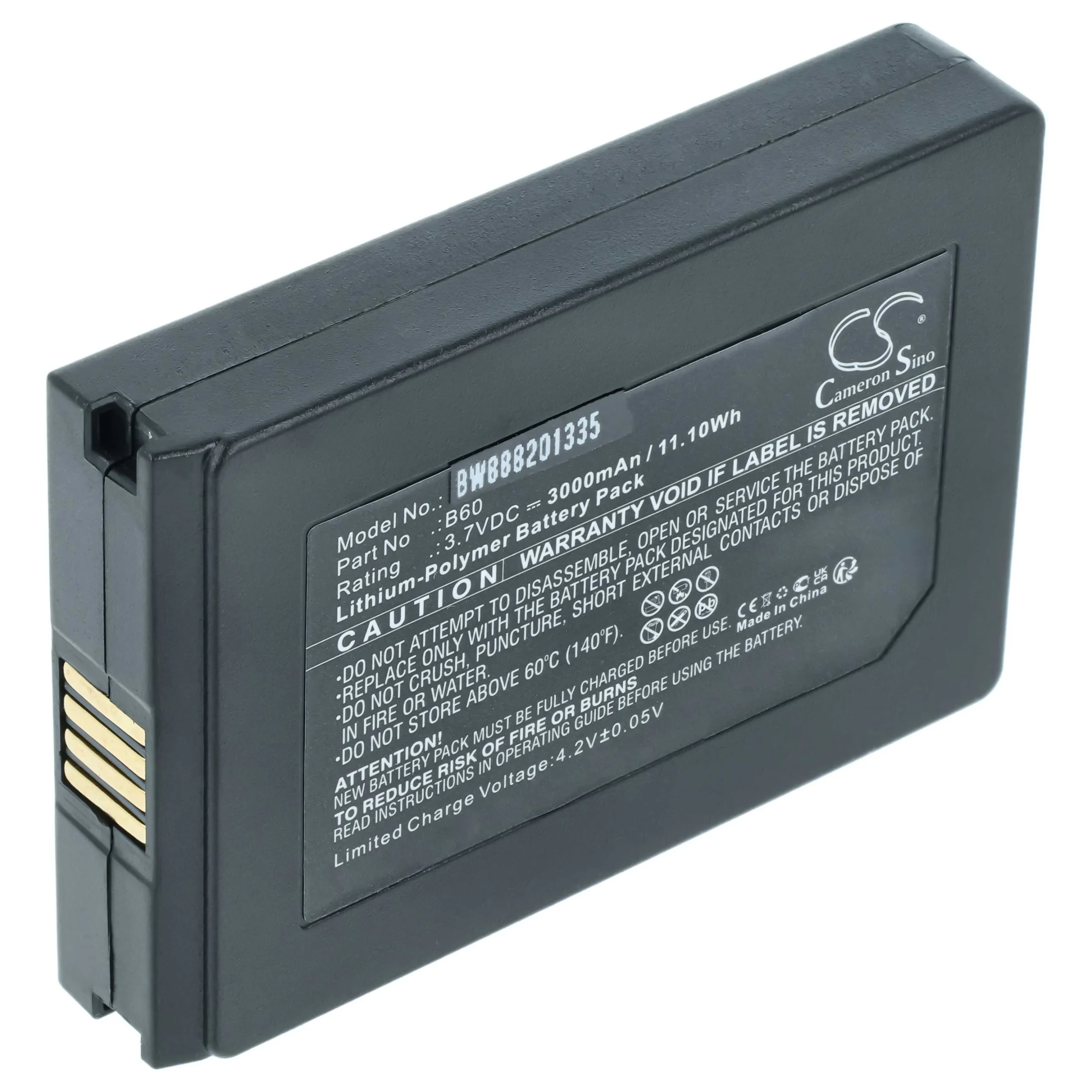 Batterie remplace Vectron B60 pour scanner de code-barre Vectron - 3000mAh 3,7V