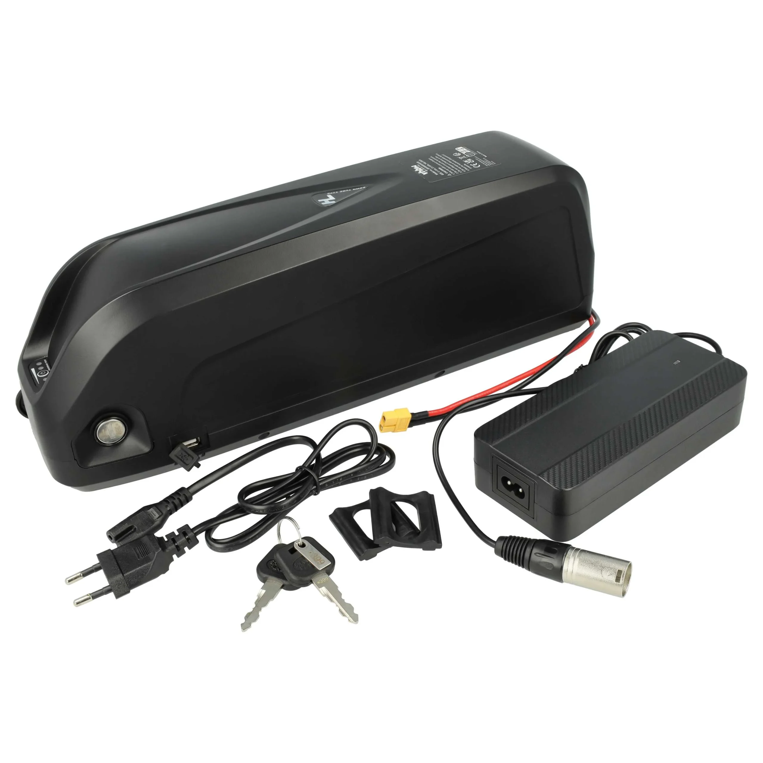 Batterie pour E-Bike avec moteur 250 - 1000 W - 15,6Ah 48V Li-ion chargeur noir