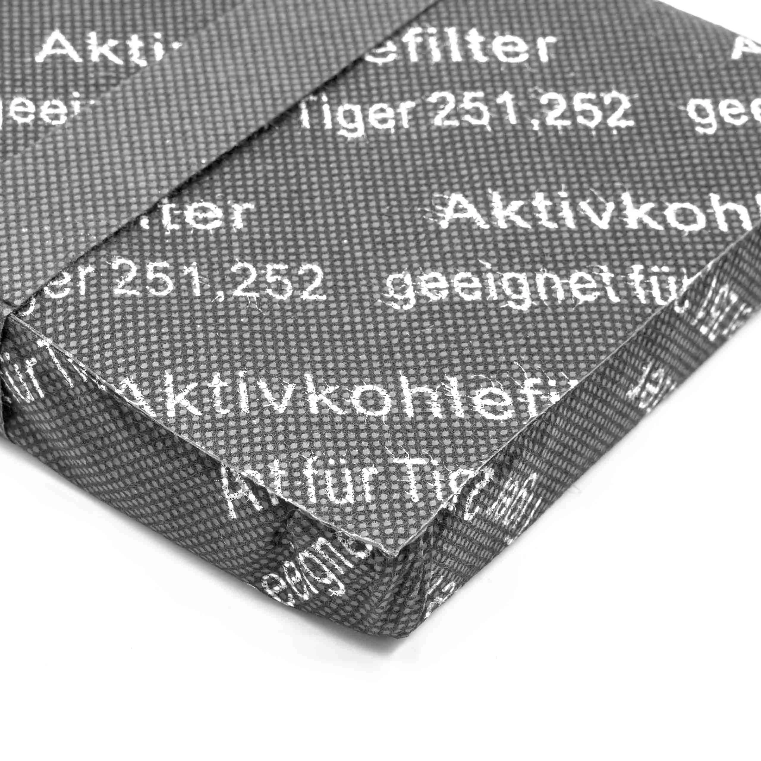 2x Filtre pour aspirateur Vorwerk Tiger 250, 251, 252, 260 - filtre à charbon actif