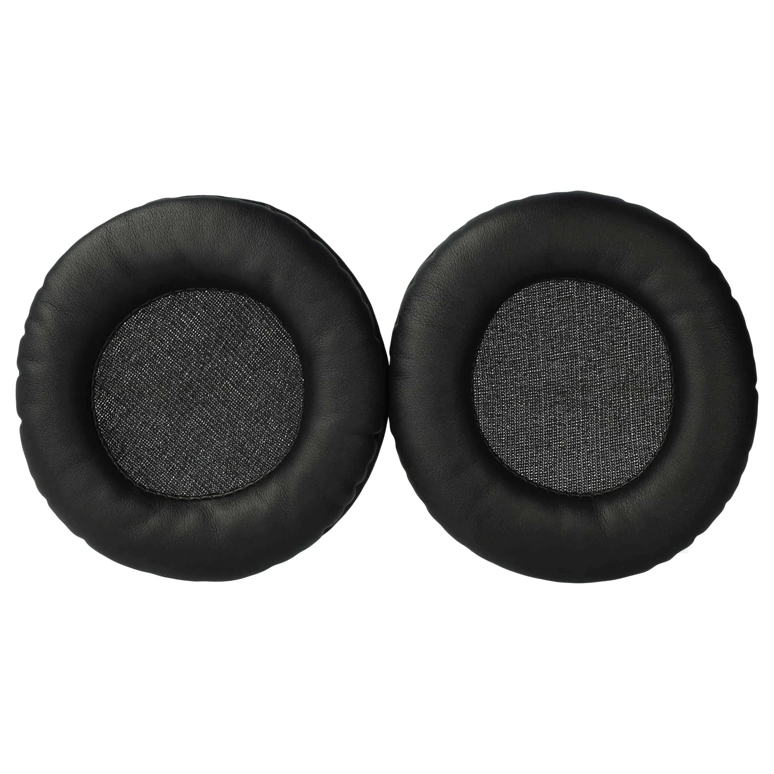 2x Coussinets d'oreille pour casques écouteurs Technics RP-DH1200, RPDH1200 - mémoire de forme noir