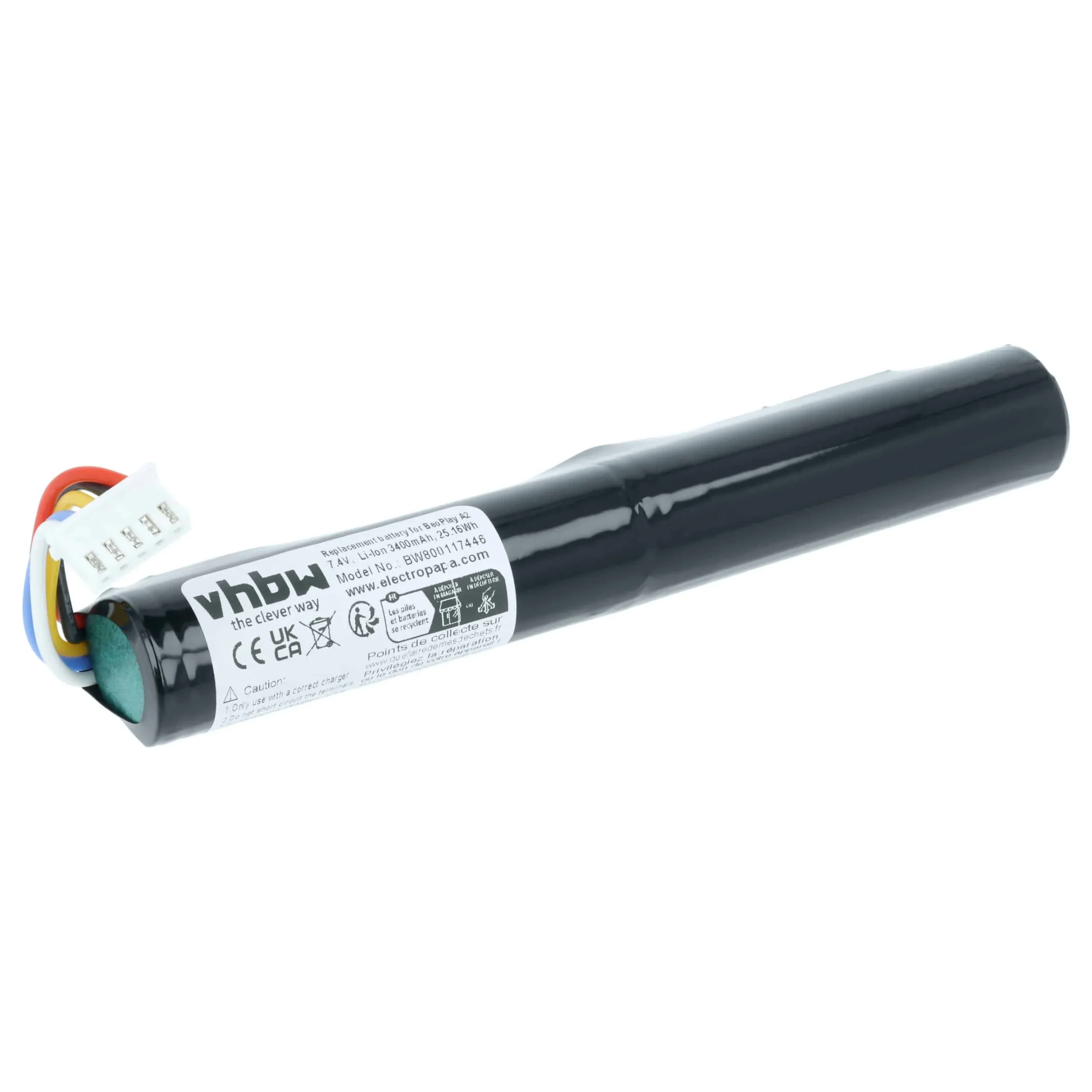 Batterie remplace Bang & Olufsen J406/ICR18650NH-2S enceinte Bang & Olufsen - 3400mAh 7,4V Li-ion