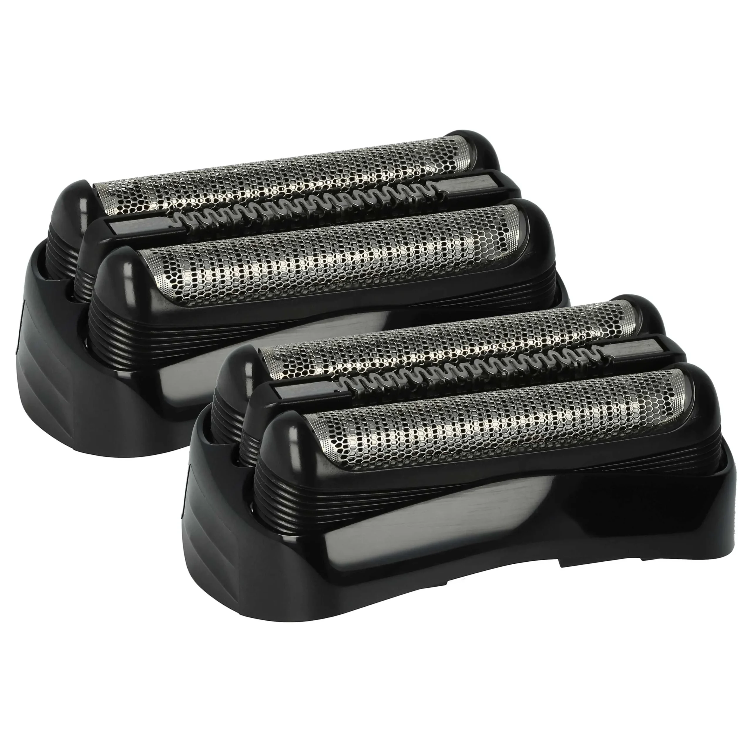 2x Têtes de rasoir remplace Braun 21S, 21B pour rasoir électrique Braun - noir