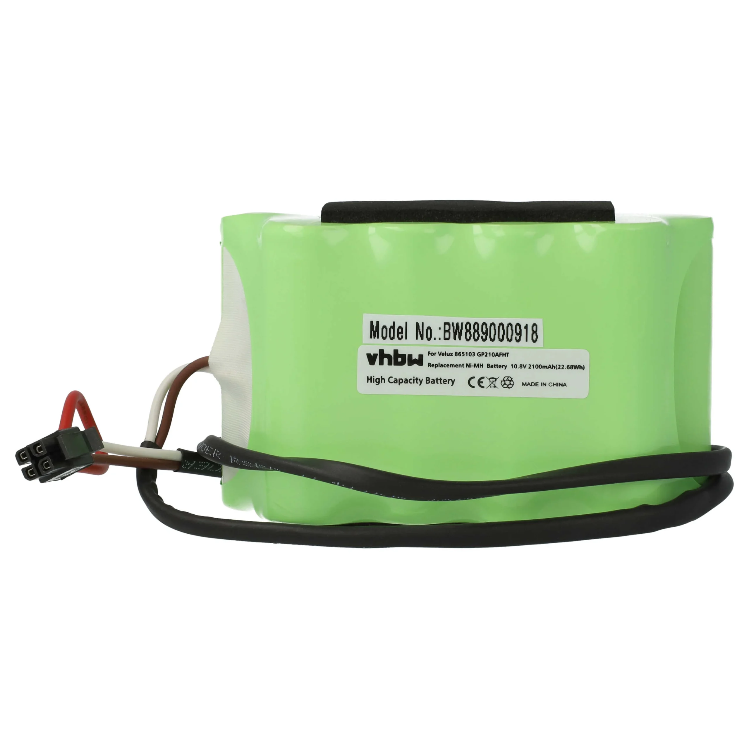Batterie remplace Velux 832817, 865103, GP2100AFHT store volet de fenêtre Velux - 2100mAh 10,8V NiMH + câble