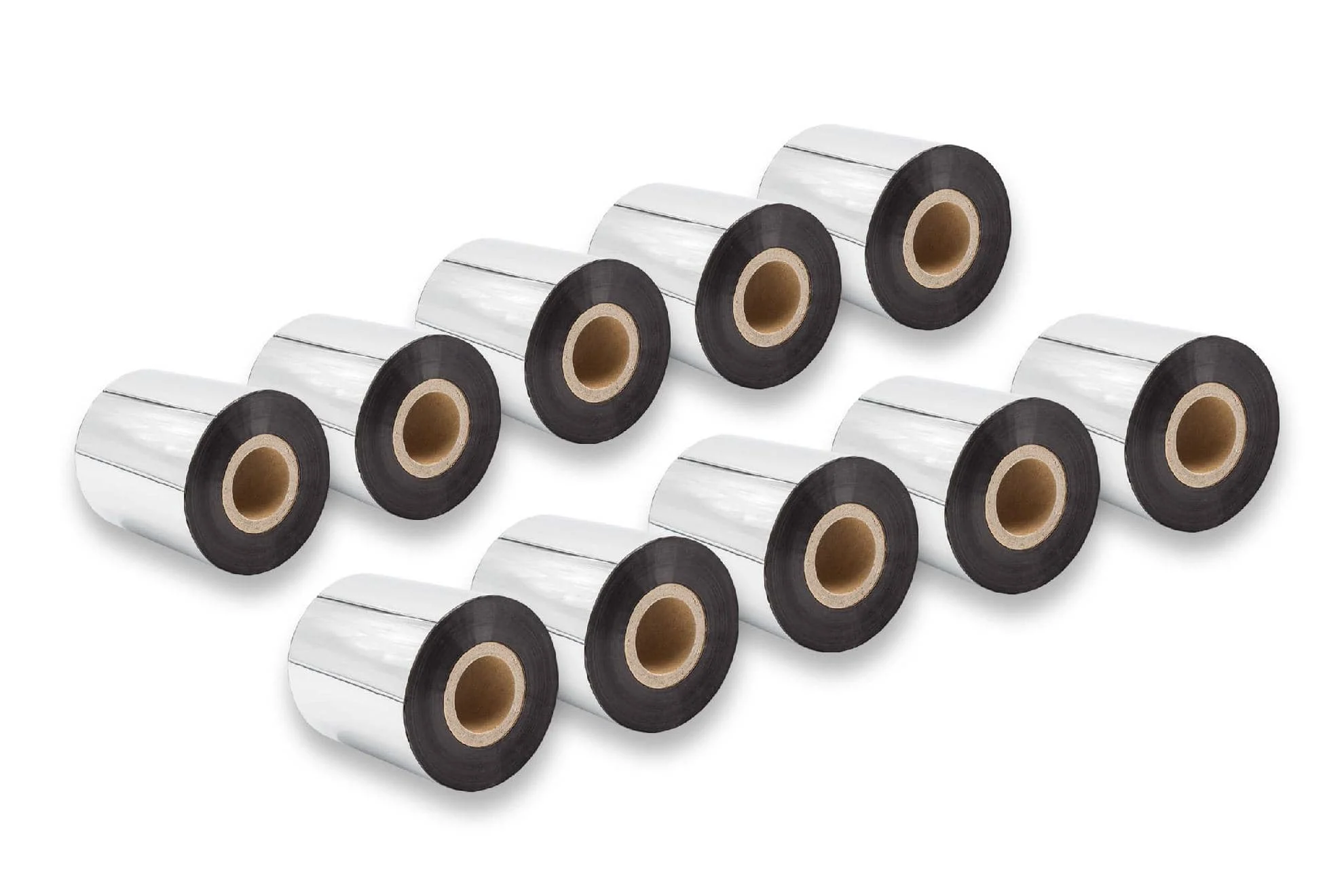 10x Ruban de transfert thermique pour imprimante Godex, Printronix, TSC, Valentin - 70 mm x 300 m, cire-plus