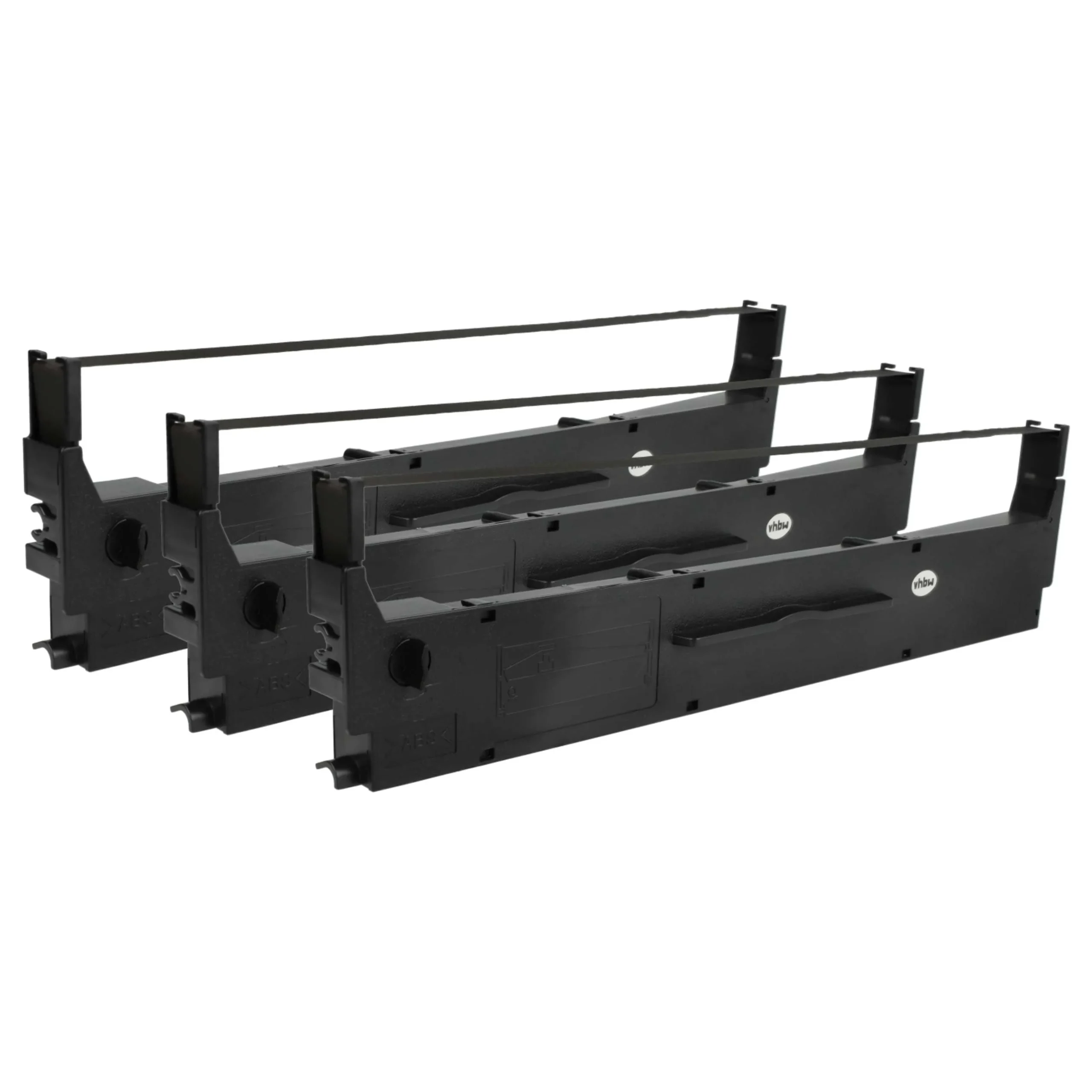 3x Ruban encreur remplace Epson C13S015637 pour imprimante matricielle / étiquette - noir