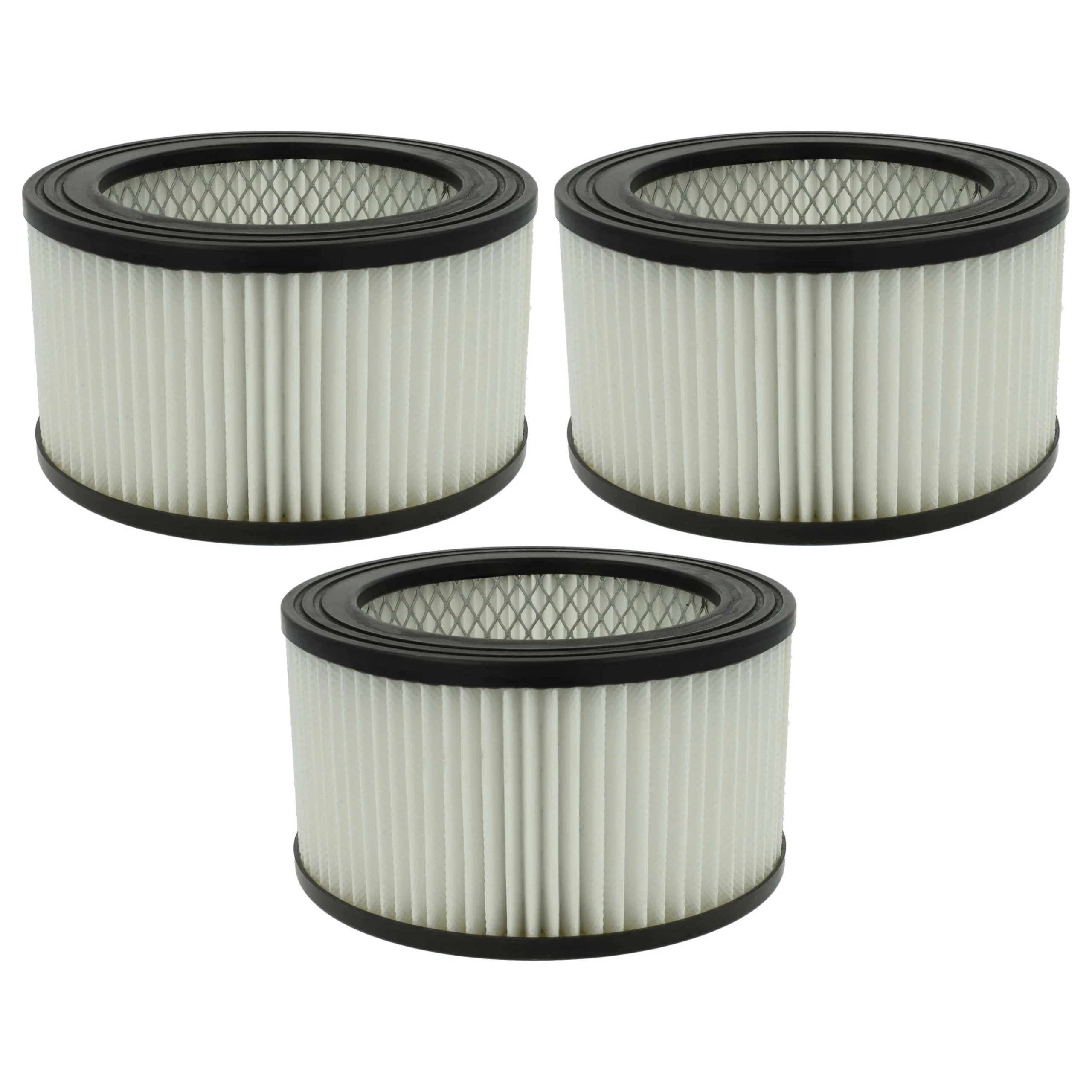 3x Filtre remplace Oxeo 760023 pour aspirateur de cheminée PowerPlus - Cartouche Filtre F7, noir / blanc