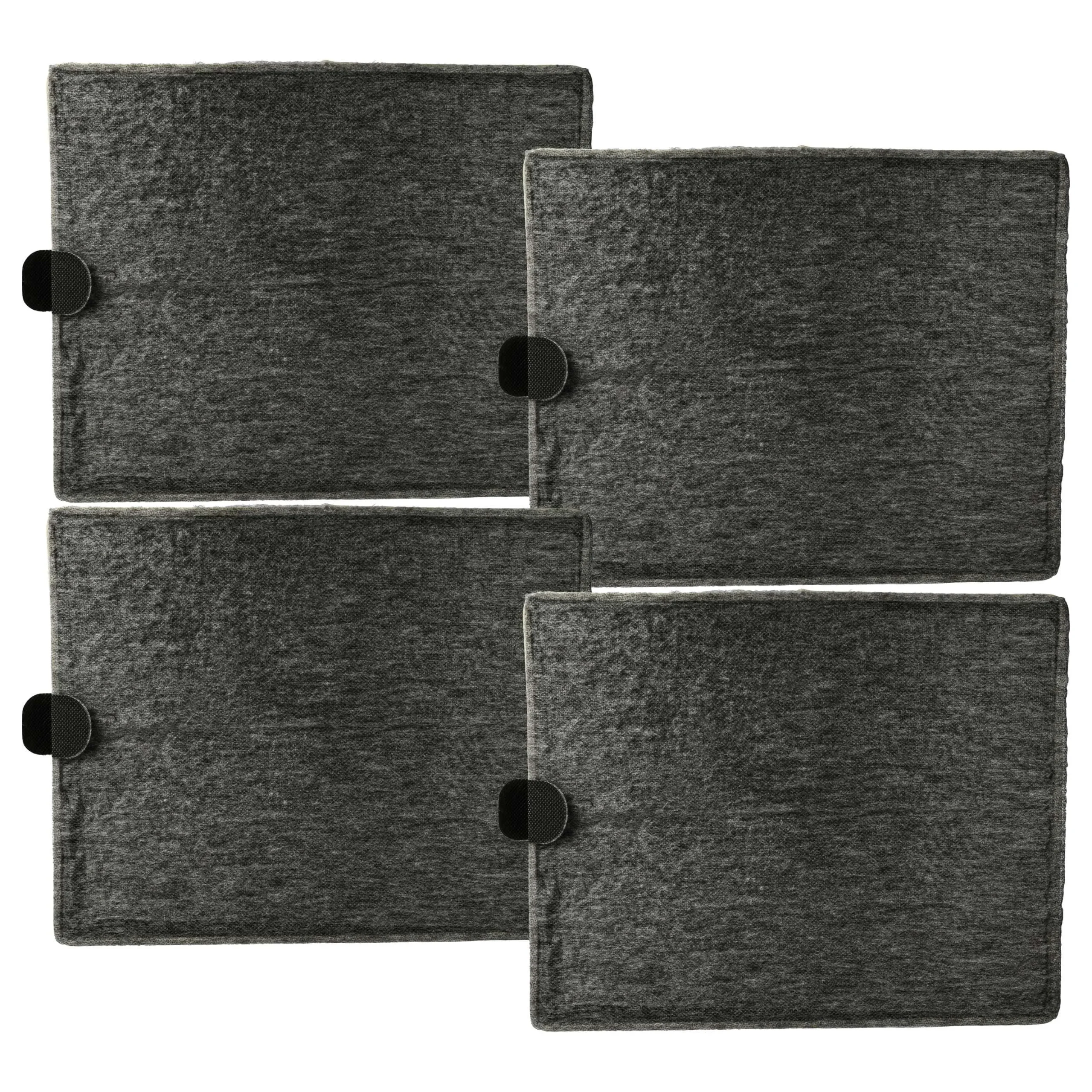 4x Filtres à charbon actif remplace Miele DKF12-1 pour hotte