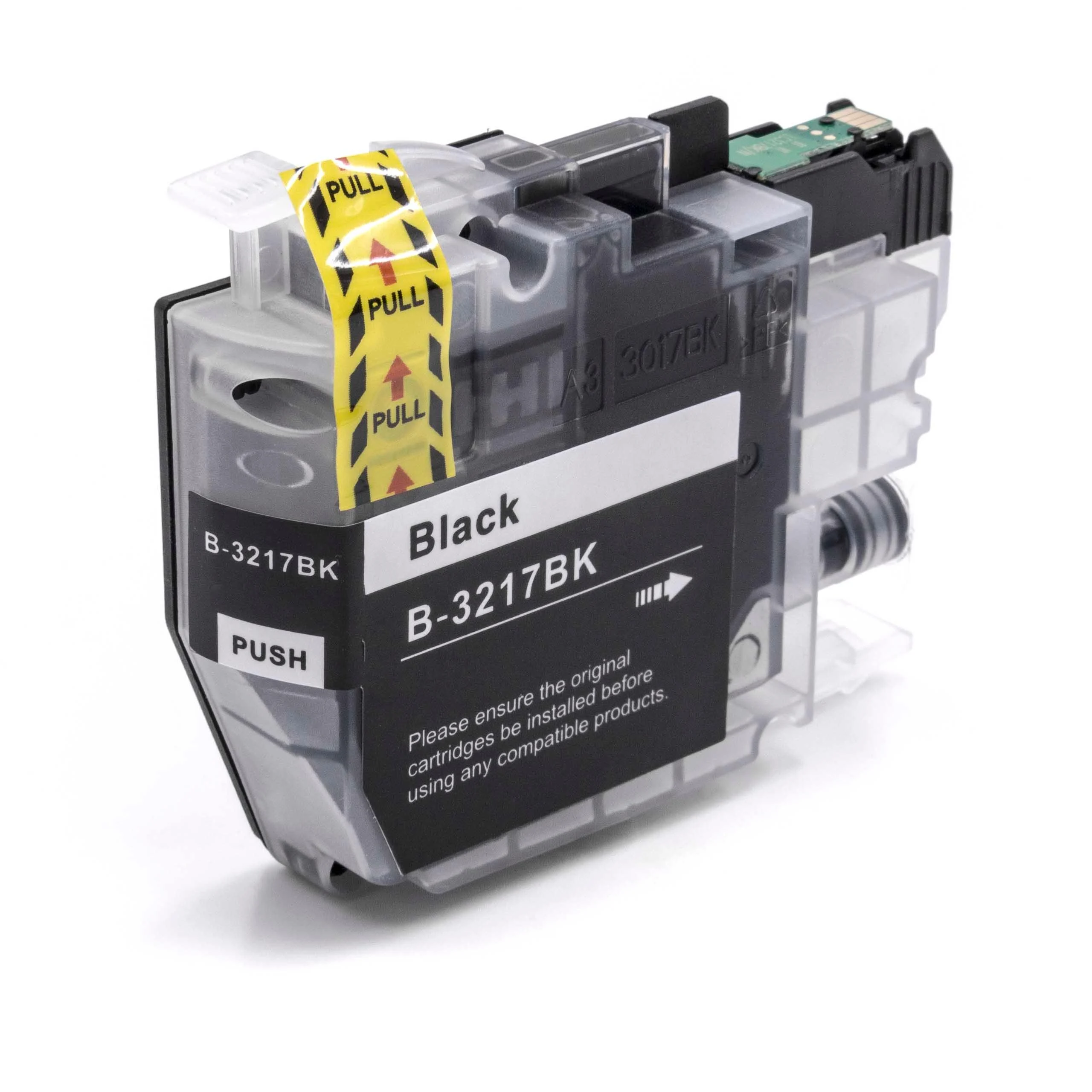 Cartouche remplace Brother LC-3217BK, LC3217BK pour imprimante Brother - noir 15ml + puce
