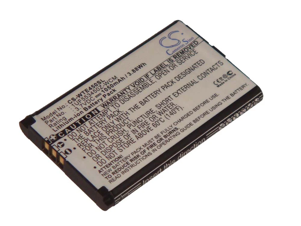 Batterie remplace 1UF553450Z-WCM, F1134J-711, B056P036-1004, ACK-40403 tablette - 1050mAh 3,7V Li-ion