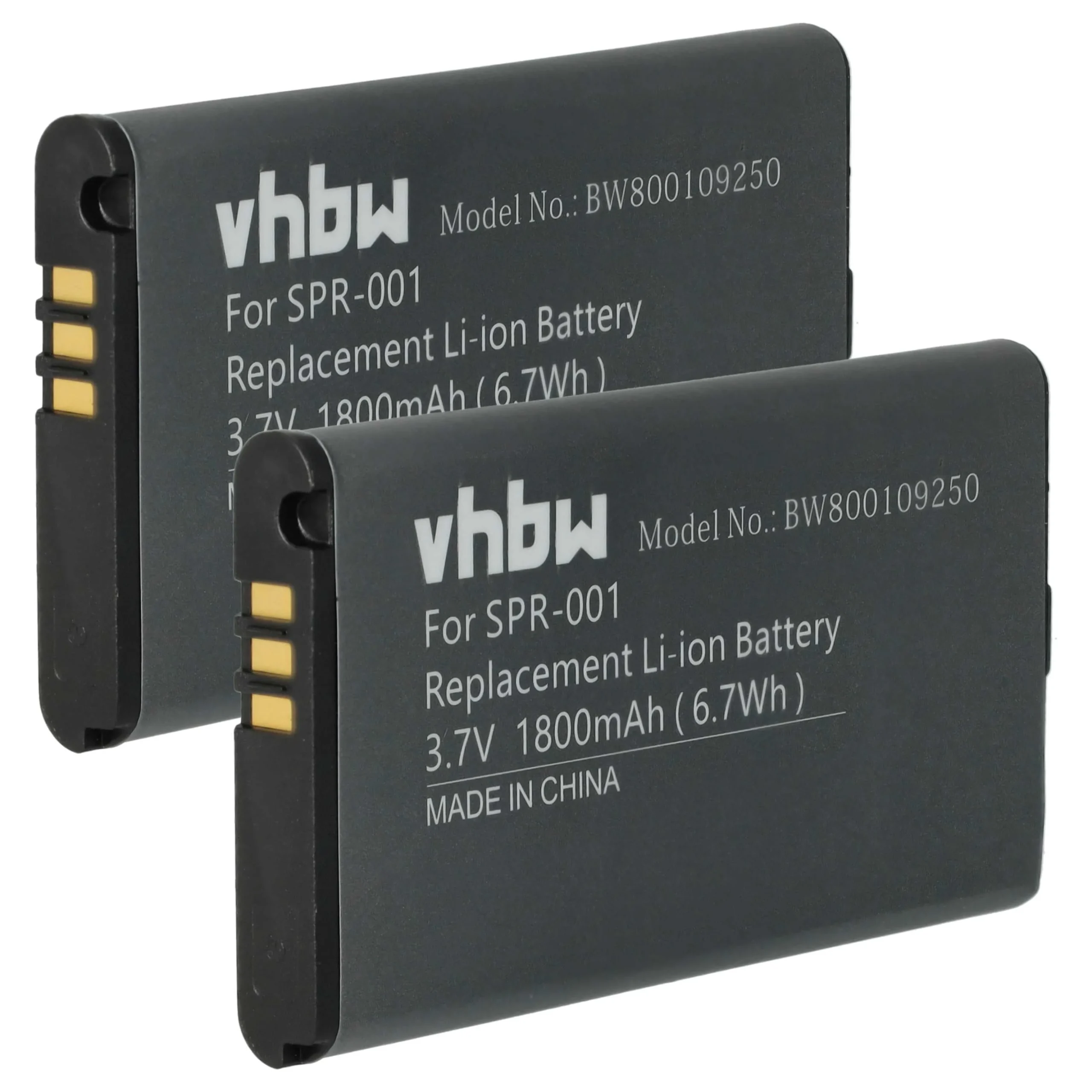 Batterie (2 pcs.) remplace Nintendo SPR-001, SPR-003, SPR-A-BPAA-CO console de jeux - 1800mAh 3,7V Li-ion
