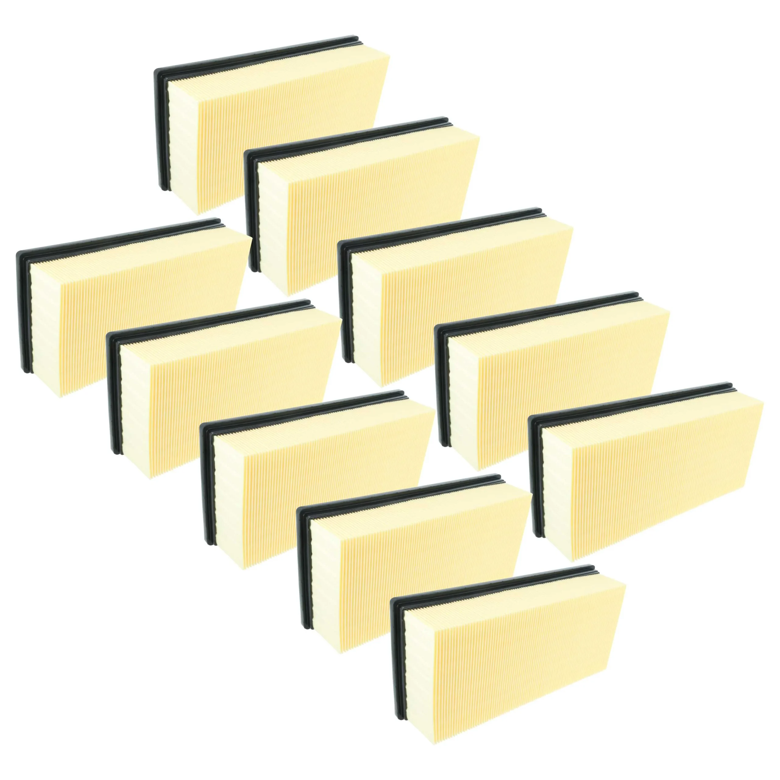 10x Filtre pour aspirateur Kärcher IVC 60/12-1 Tact Ec, NT 65/2 Tact², NT 75/2 Tact² Me - M