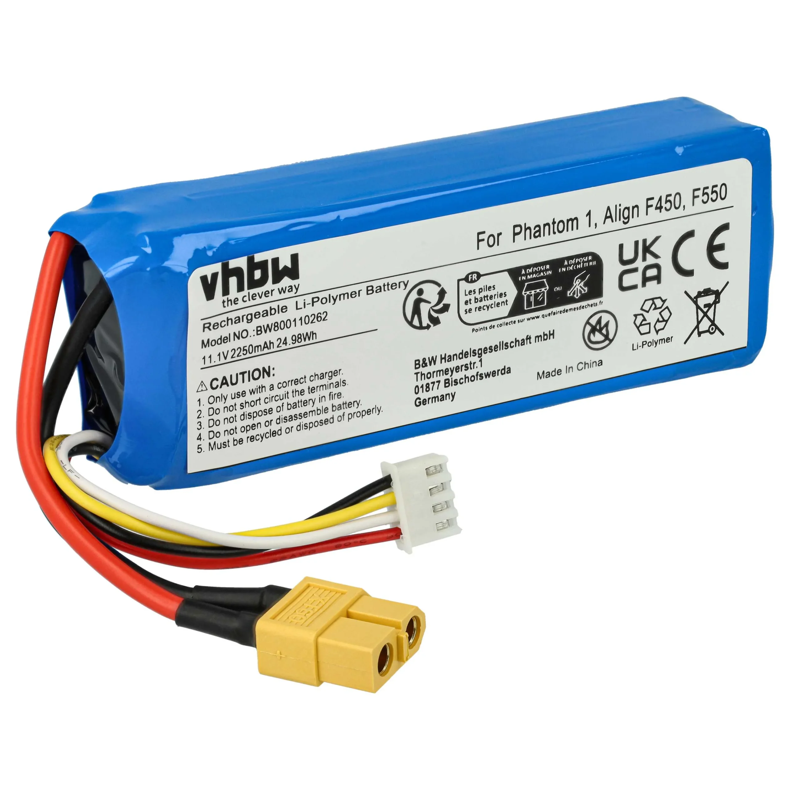 Batterie remplace DJI P1-12 pour drone DJI- 2250mAh 11,1V Li-polymère