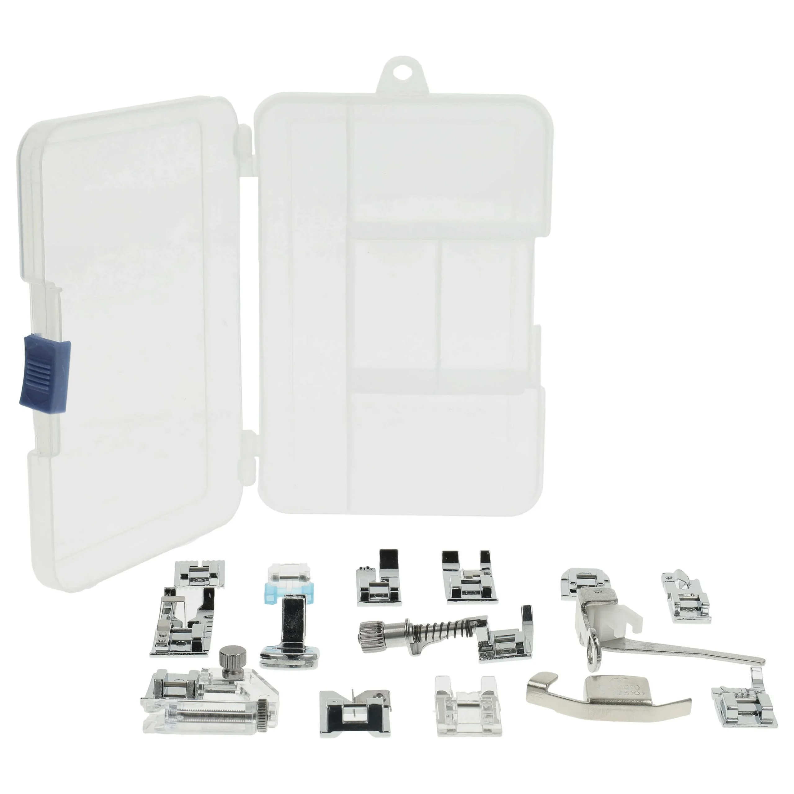 Pieds de couture - Kit de 15 pcs pour machine à coudre à tige basse - avec boîte en plastique