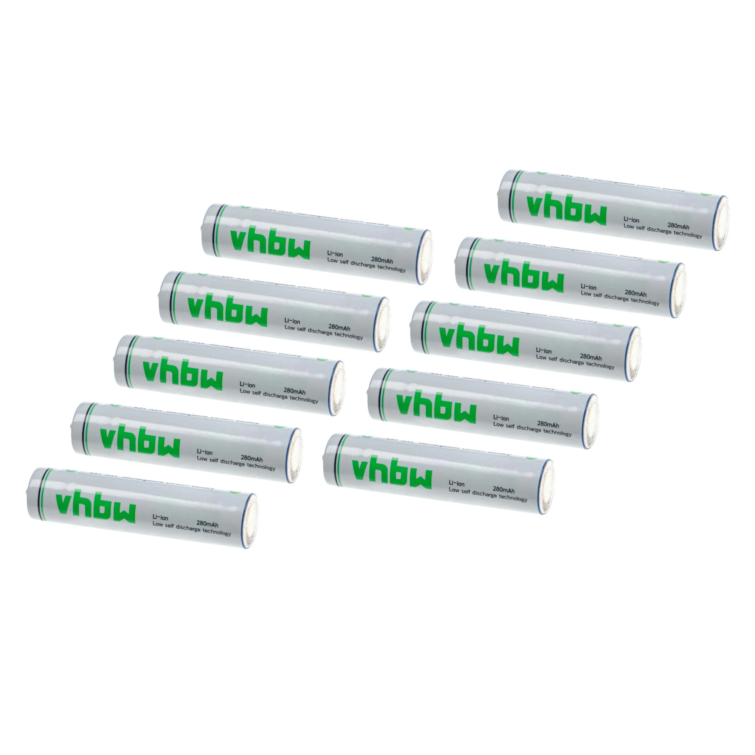 Batterie (10 pcs.) pour divers appareils- 280mAh 1,5V Li-ion
