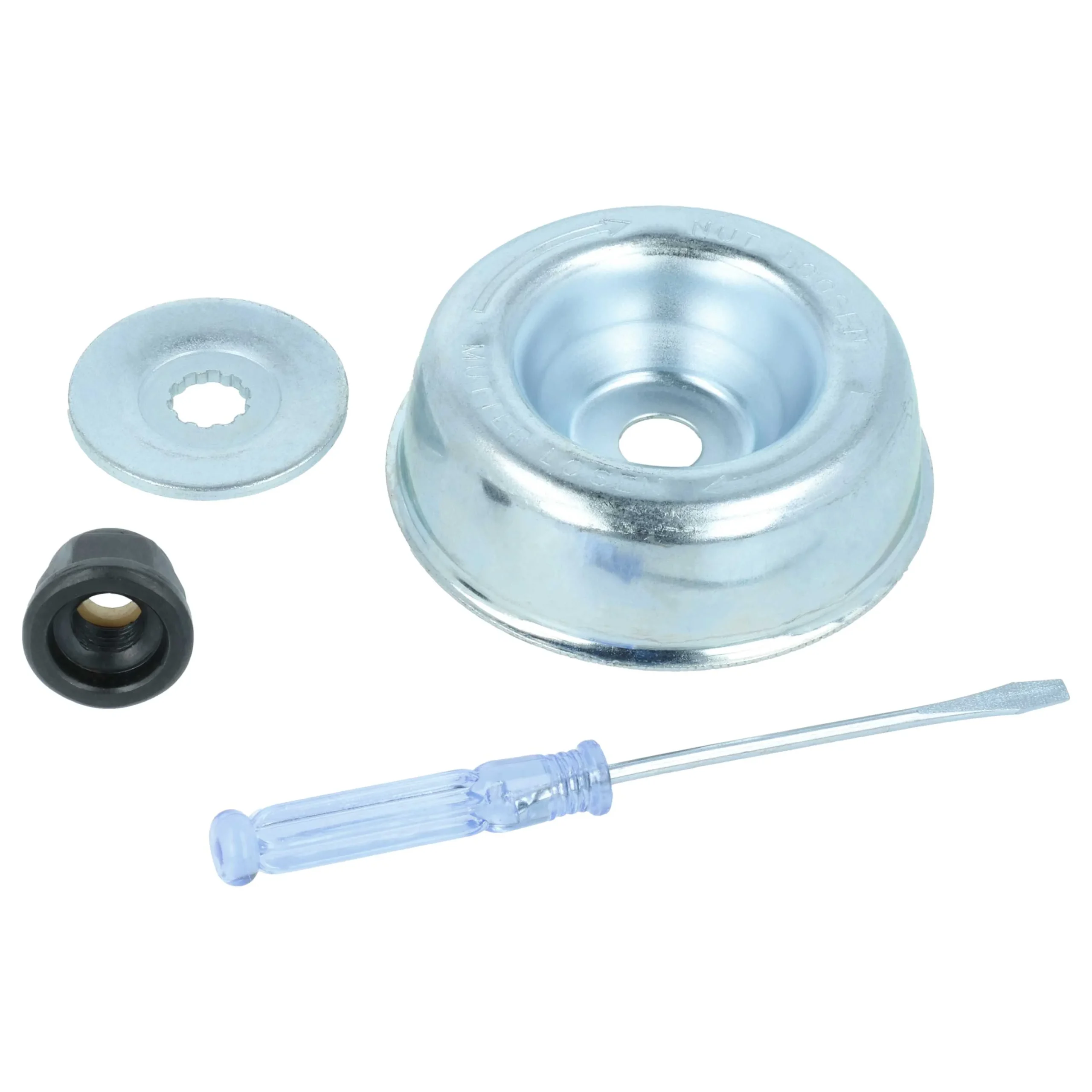 Kit de fixation 4 pcs pour brosse de désherbage pour rotofil et diverses débroussailleuses - vhbw