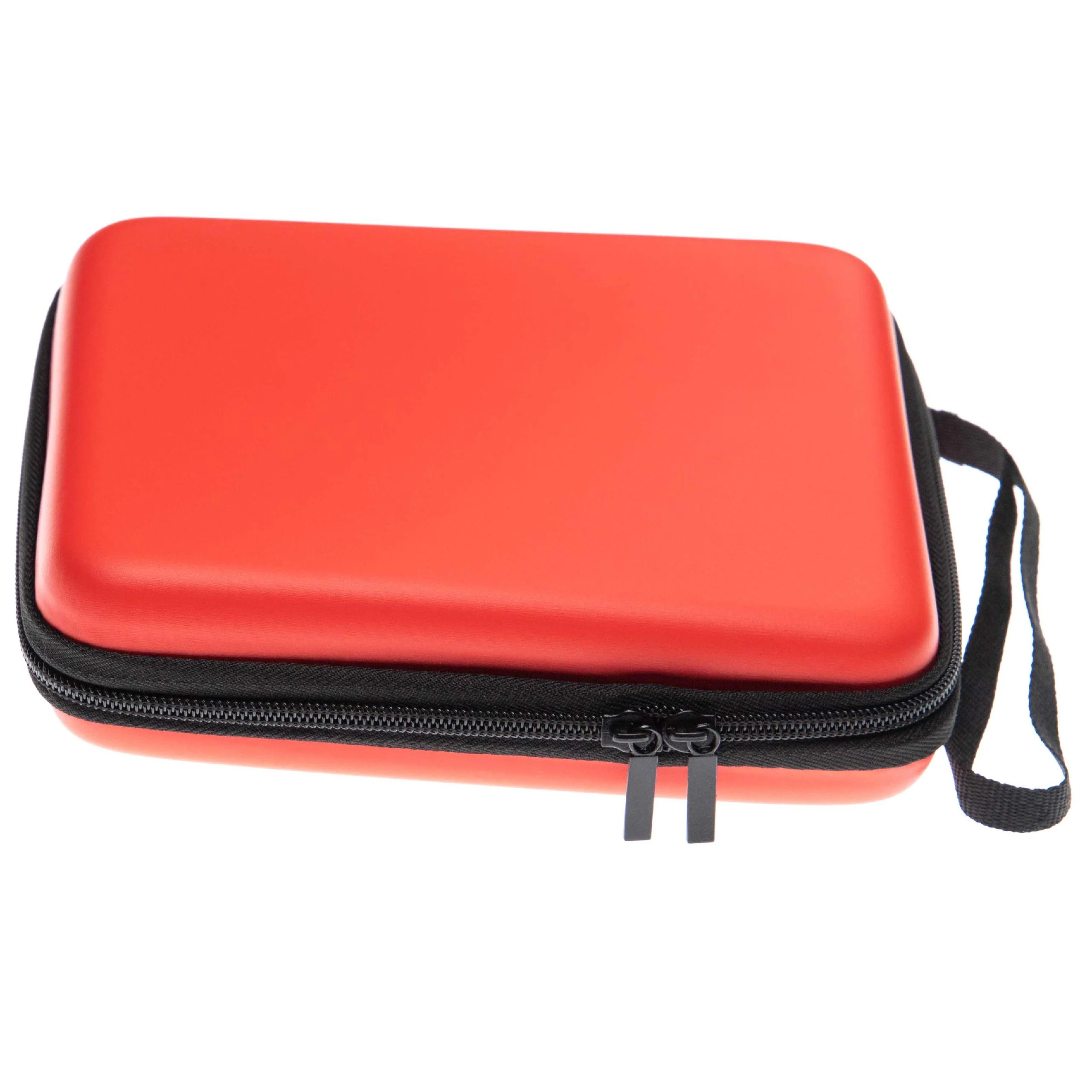 Sacoche pour console Nintendo 2DS - Avec sangle de transport et crochet, noir, rouge