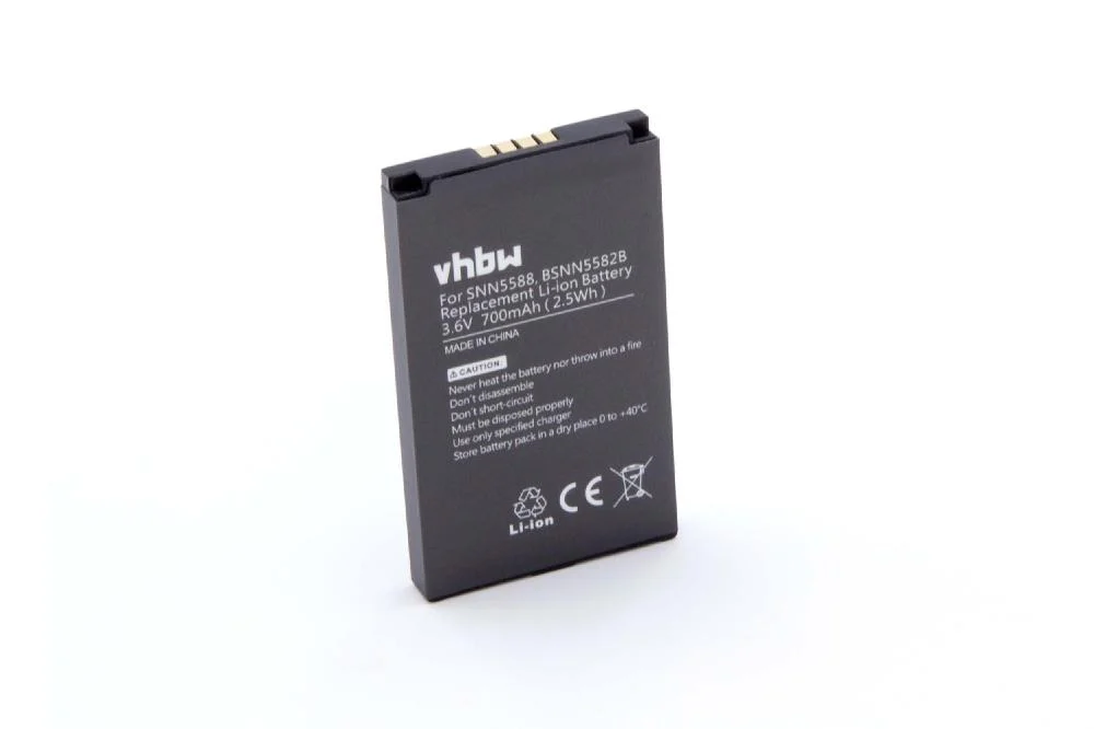 Batterie remplace Motorola BSNN5582B, SNN5588 téléphone portable T-MOBILE - 700mAh 3,7V Li-ion