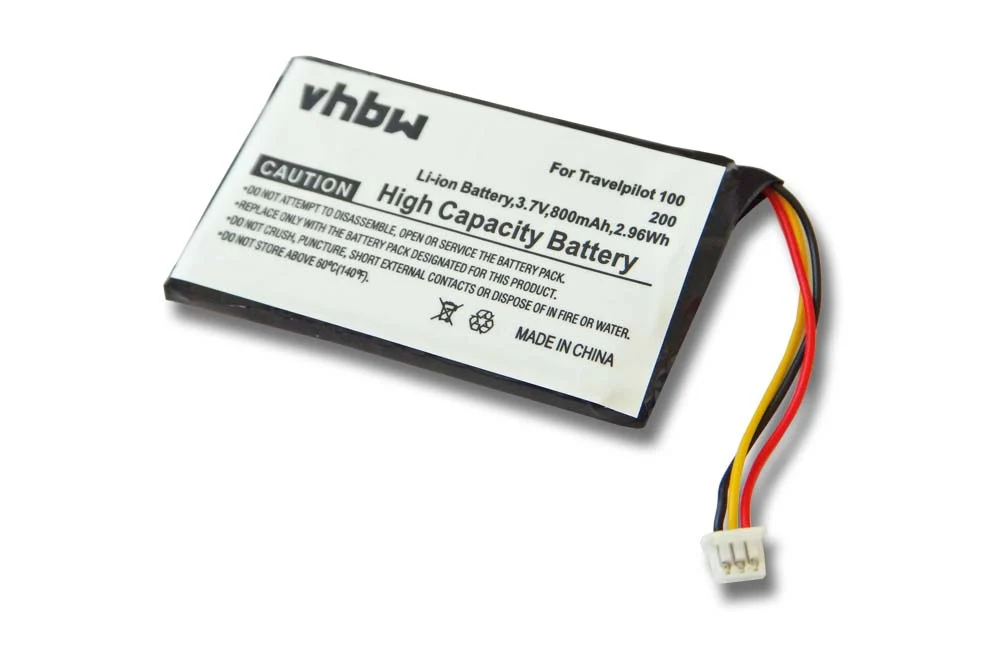 Batterie remplace BLAUPUNKT 423450AJ1S1PMX pour navigation GPS Blaupunkt - 800mAh 3,7V Li-ion