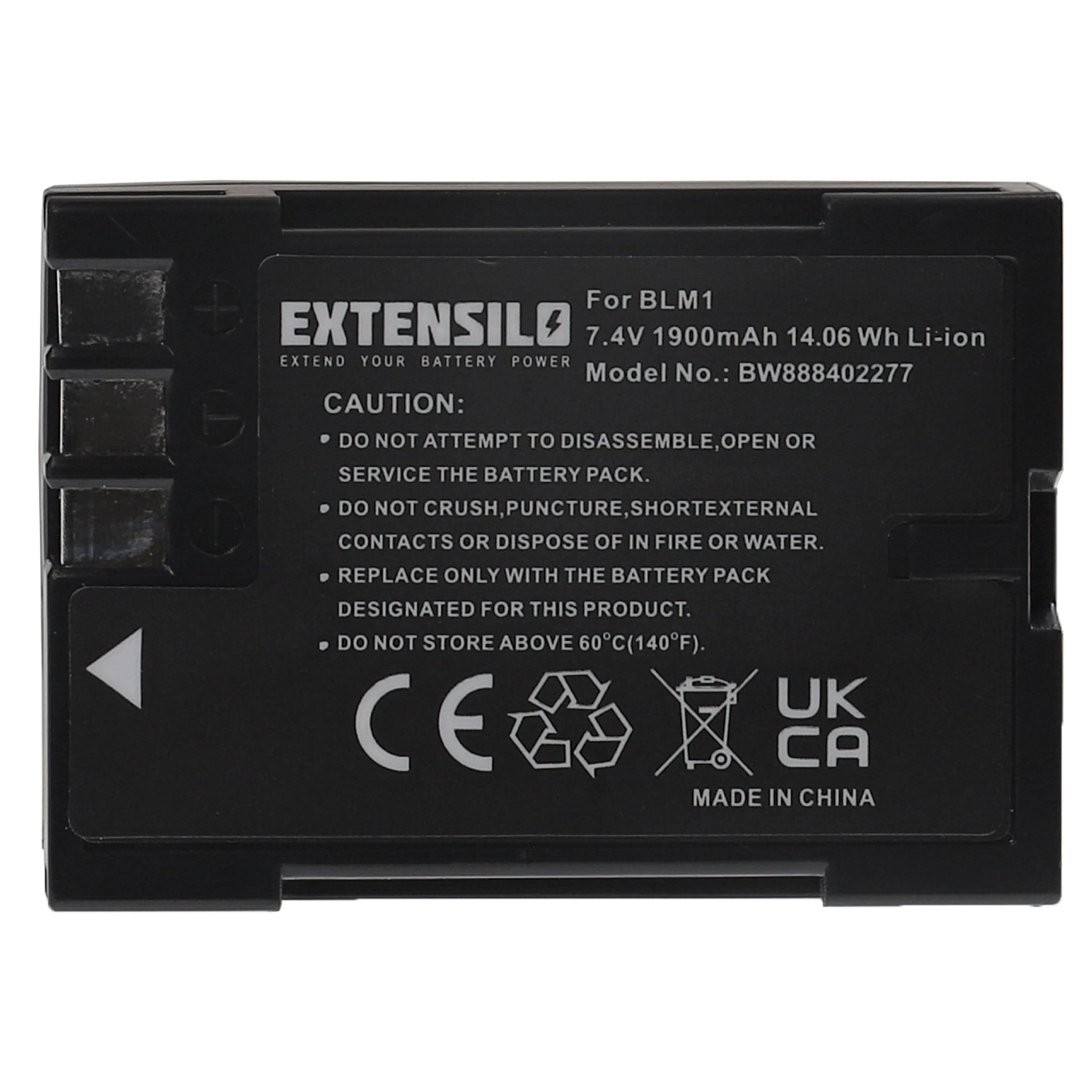 Batterie remplace Olympus PS-BLM1 pour appareil photo Olympus- 1900mAh 7,4V Li-ion