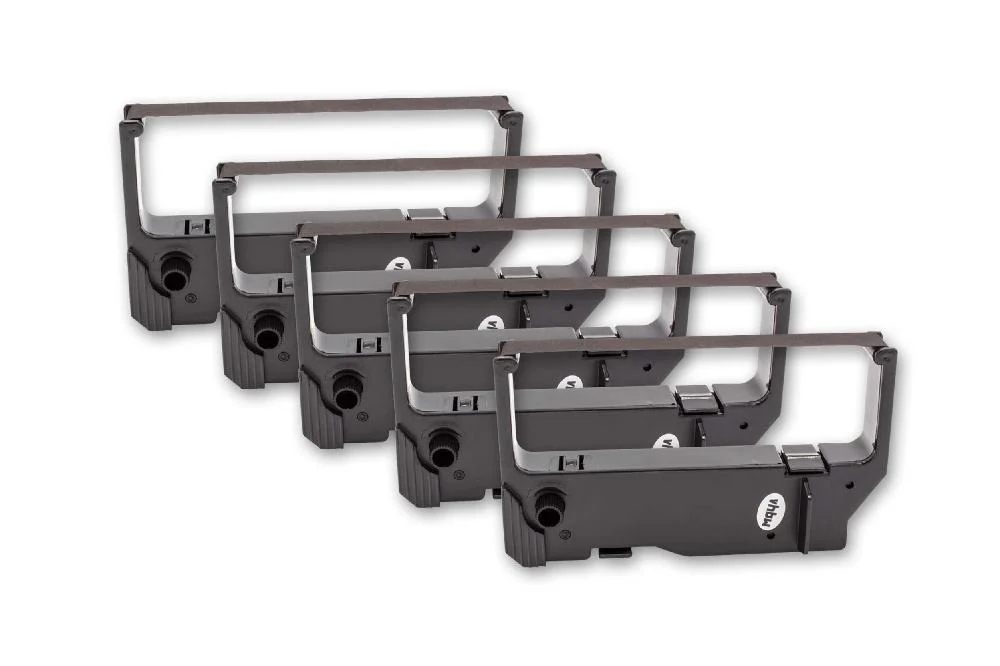 5x Ruban encreur remplace Star 30980112, RC-200B pour imprimante matricielle / étiquette - noir