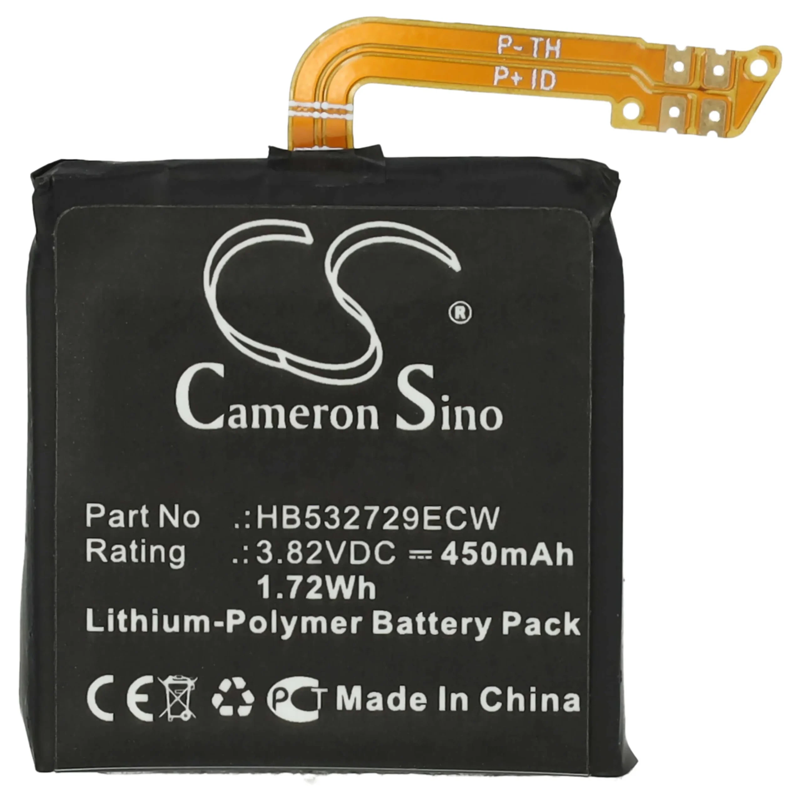 Batterie remplace Huawei HB532729ECW montre connectée - 450mAh 3,82V Li-polymère + outils