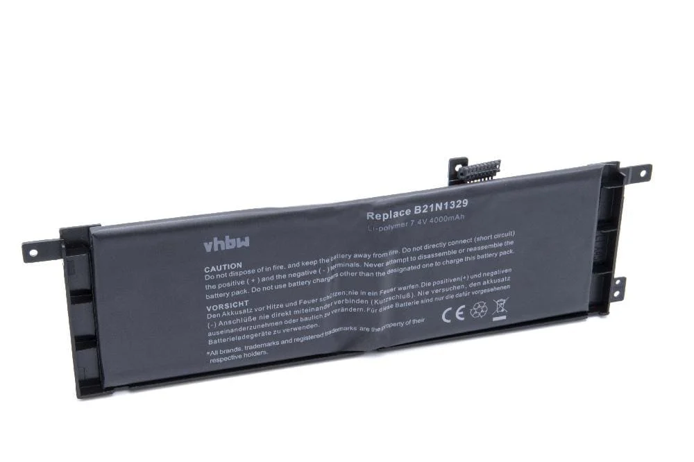 Batterie remplace Asus 0B200-00840000 pour ordinateur portable Asus- 4000mAh 7,4V Li-polymère, noir