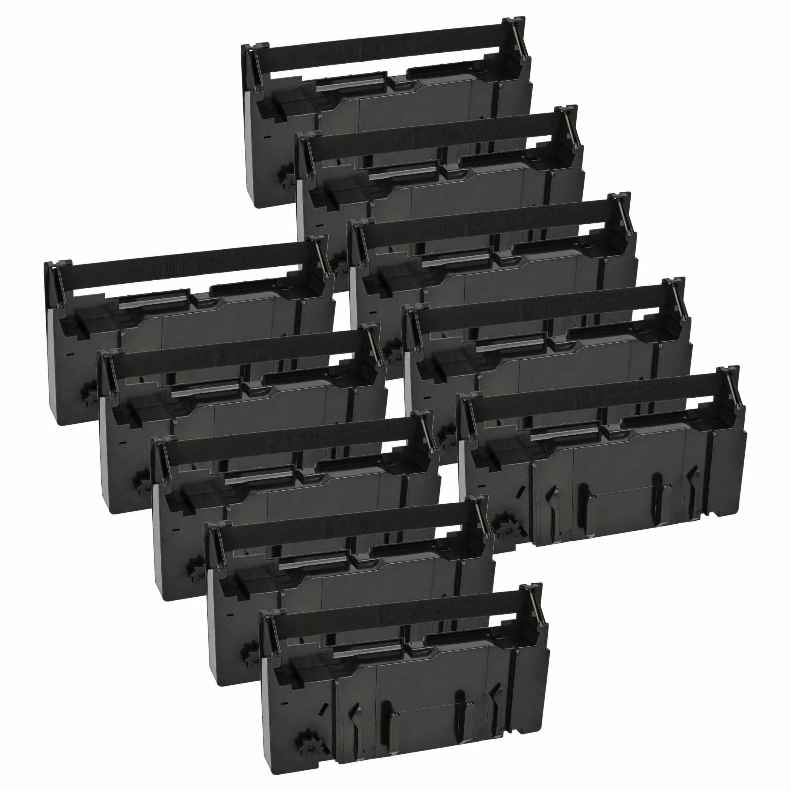 10x Ruban encreur remplace Epson C43S015356, ERC-18B, ERC-18 pour imprimante matricielle / étiquette - noir