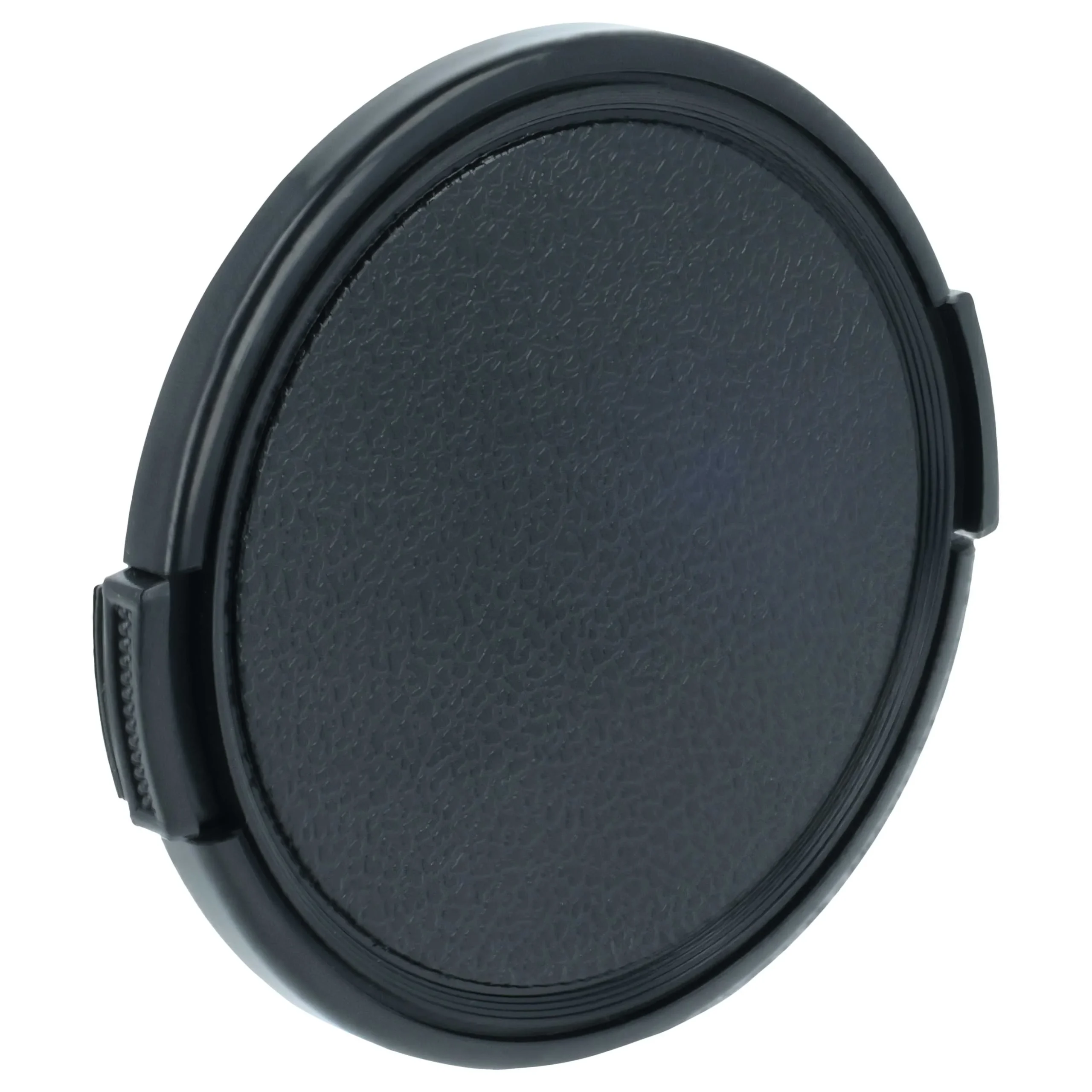 Bouchon d'objectif 67 mm - Prise latérale, plastique, noir