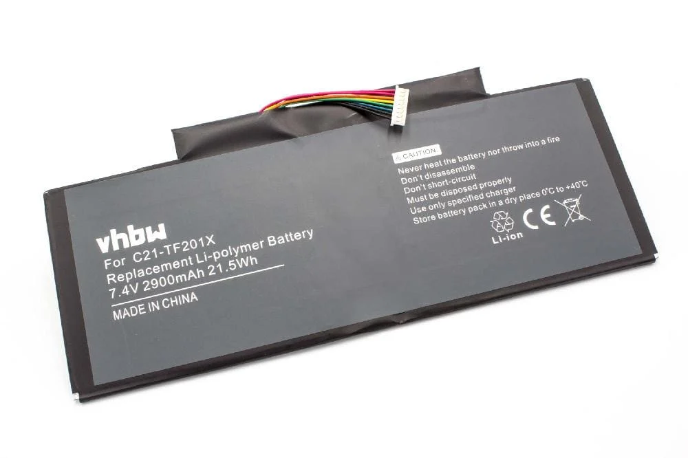 Batterie remplace Asus C21-TF201X tablette - 2900mAh 7,5V Li-polymère