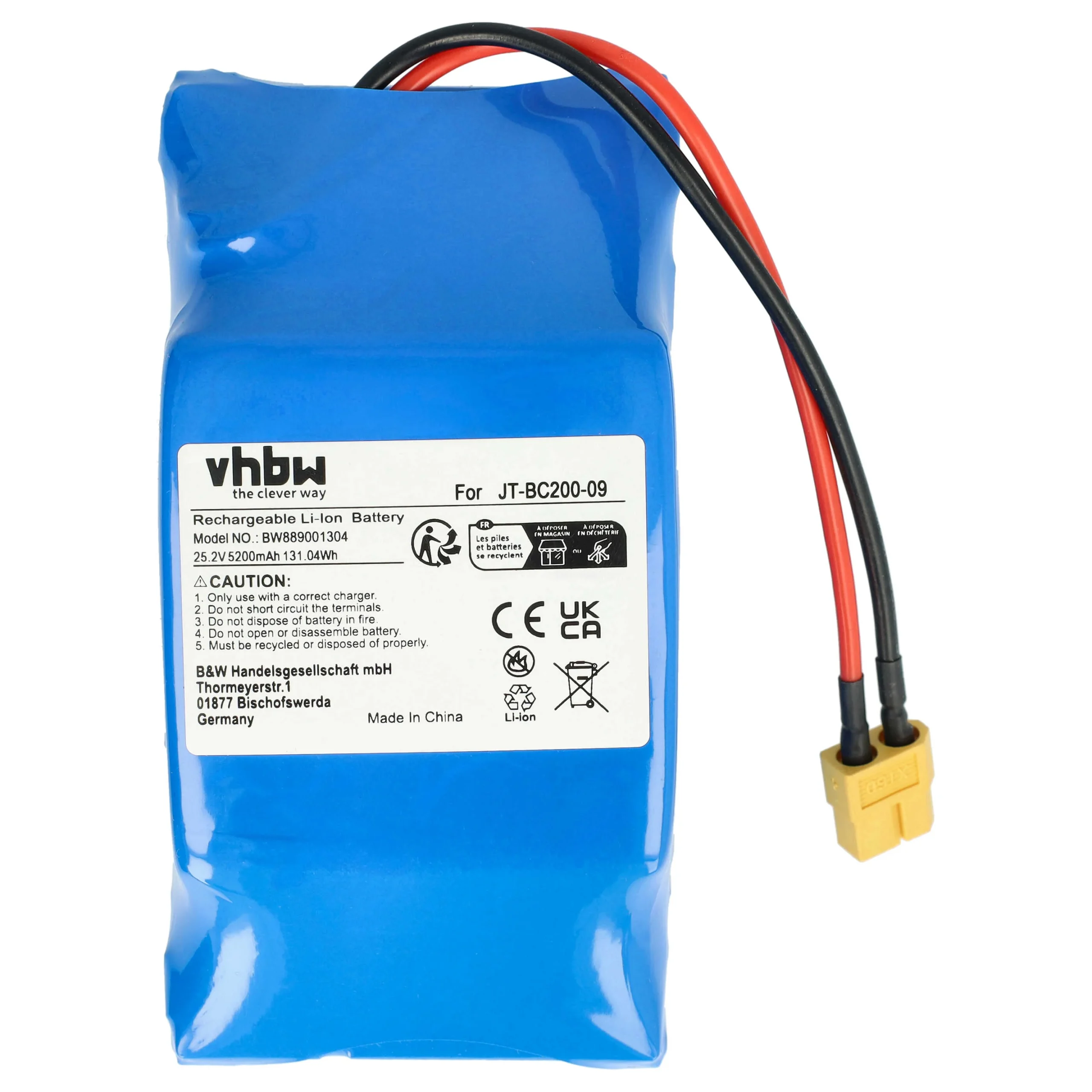 Batterie remplace Elitop 0702AS-HCY gyropode - 5200mAh 25,2V Li-ion