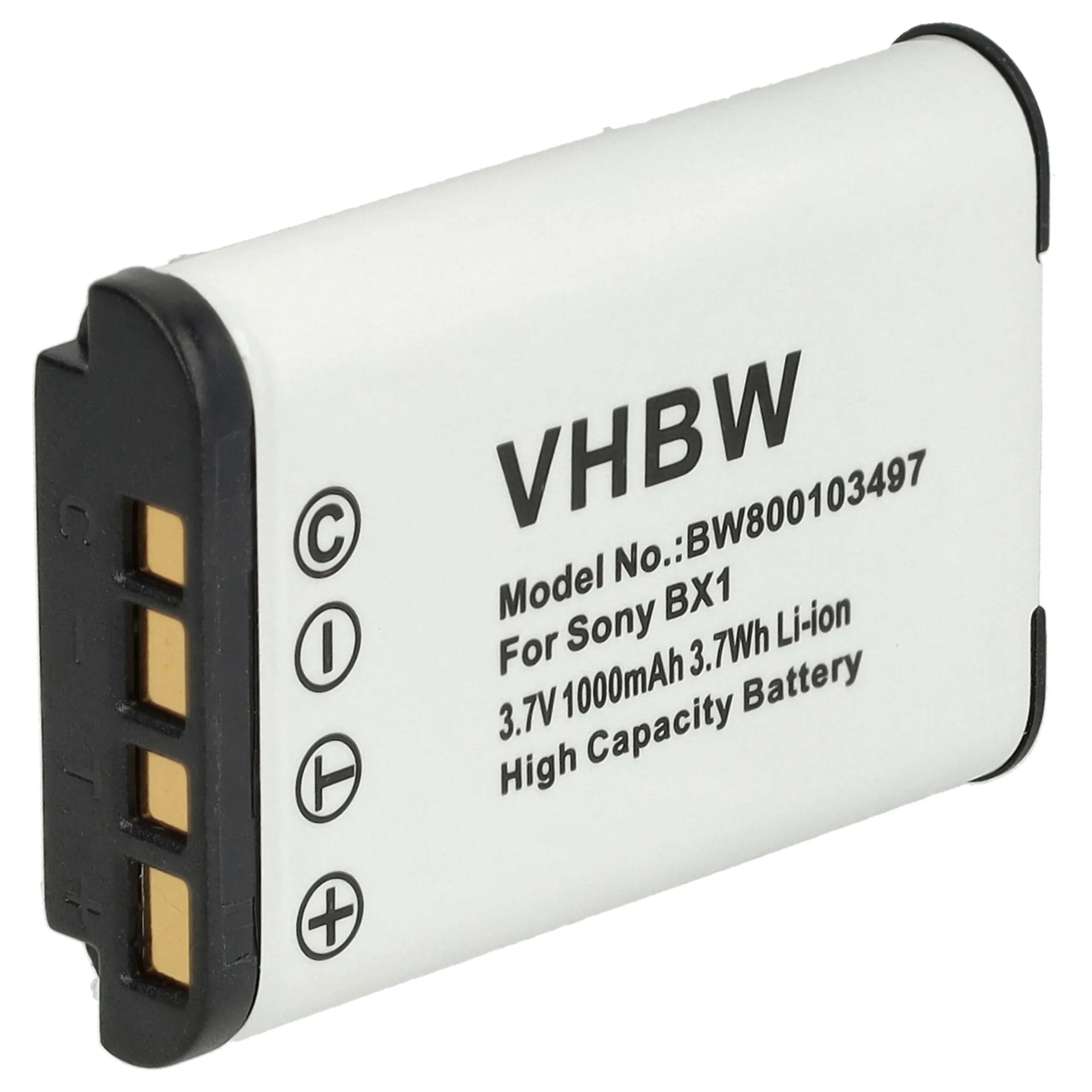 Batterie remplace Sony NP-BX1 pour appareil photo Hasselblad- 1000mAh 3,6V Li-ion