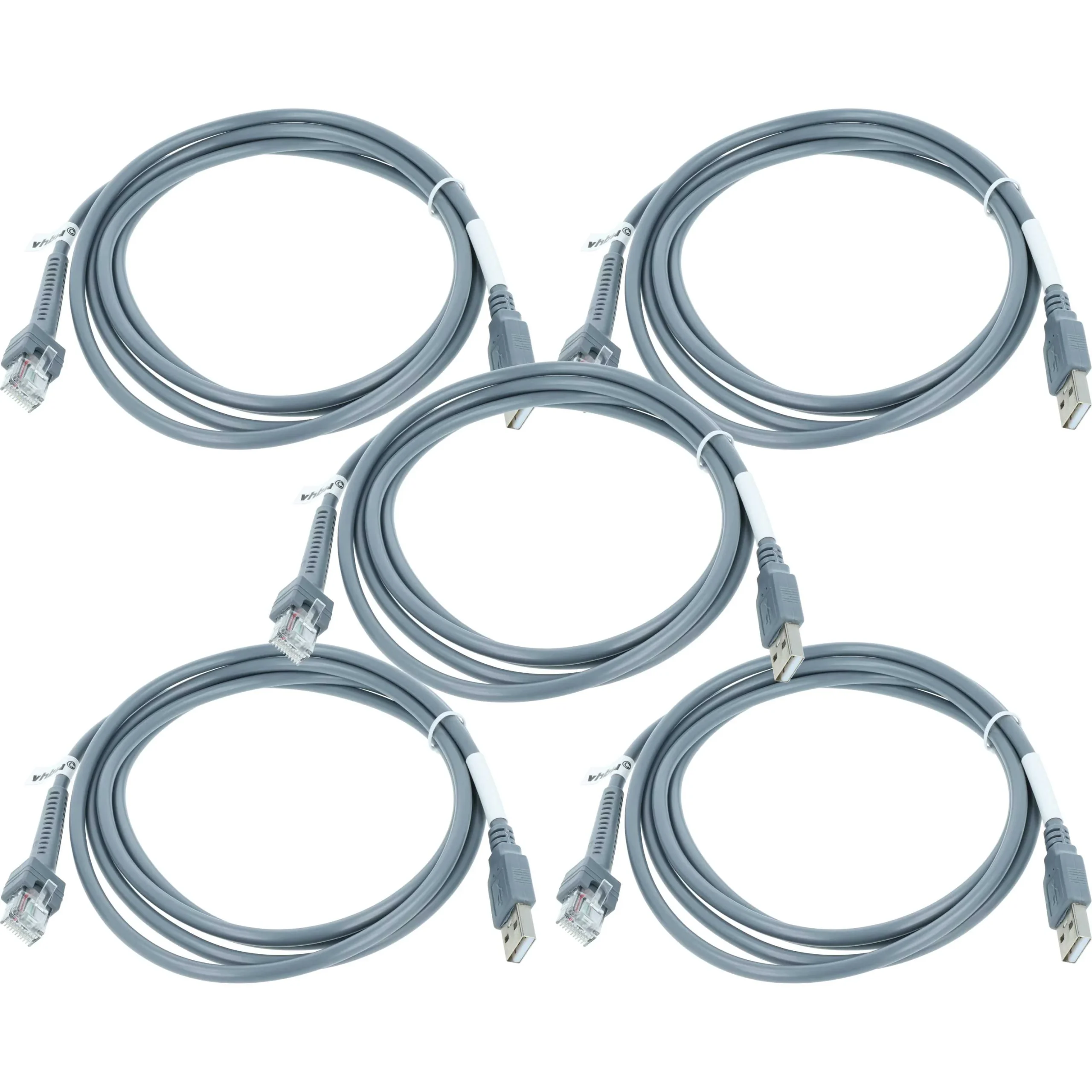 5x Câble USB - RJ45 pour lecteur de codes-barres remplace Datalogic CAB-412, 90A051922