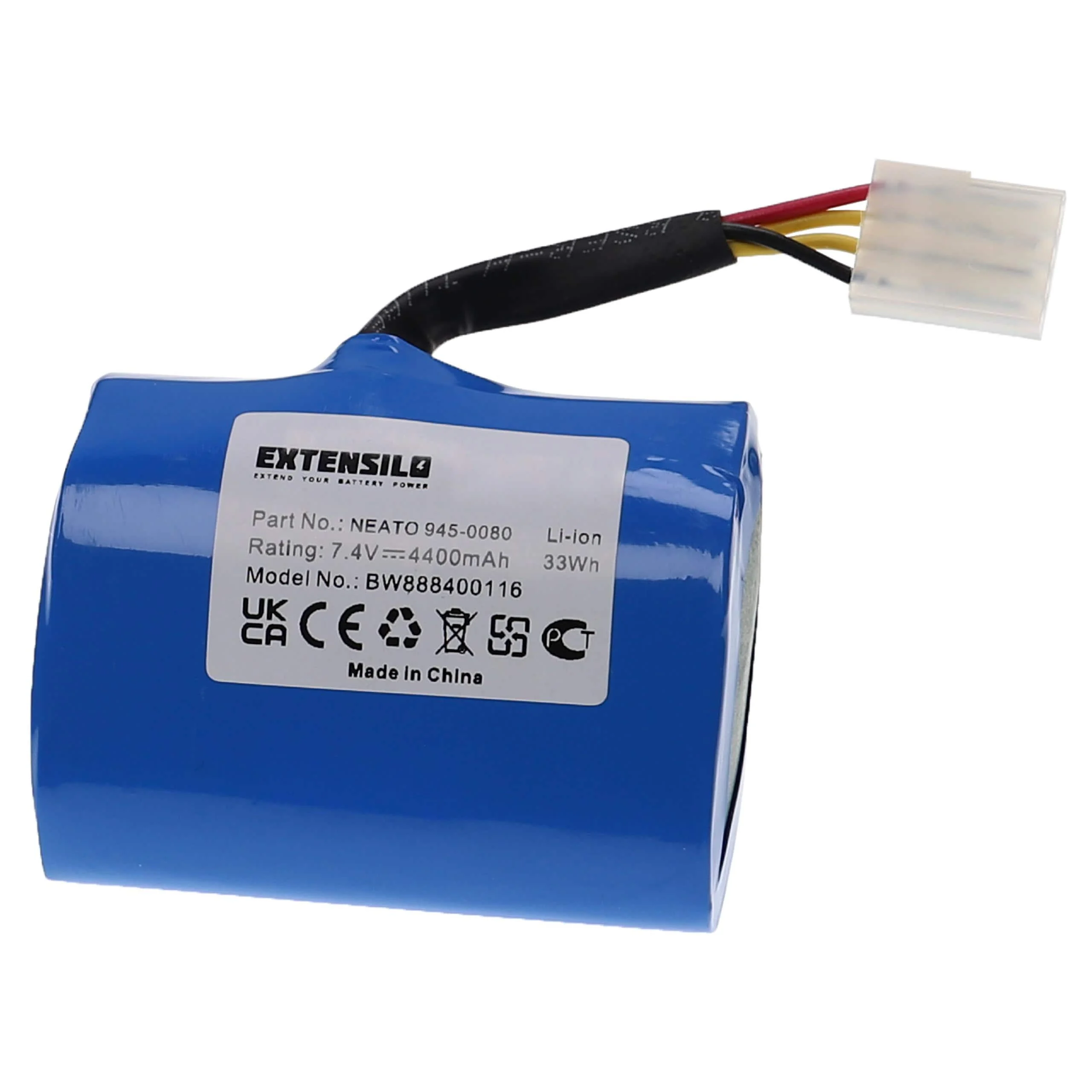 Batterie remplace Neato 945-0006, 205-0001, 945-0005 pour robot aspirateur Neato - 4400mAh 7,4V Li-ion