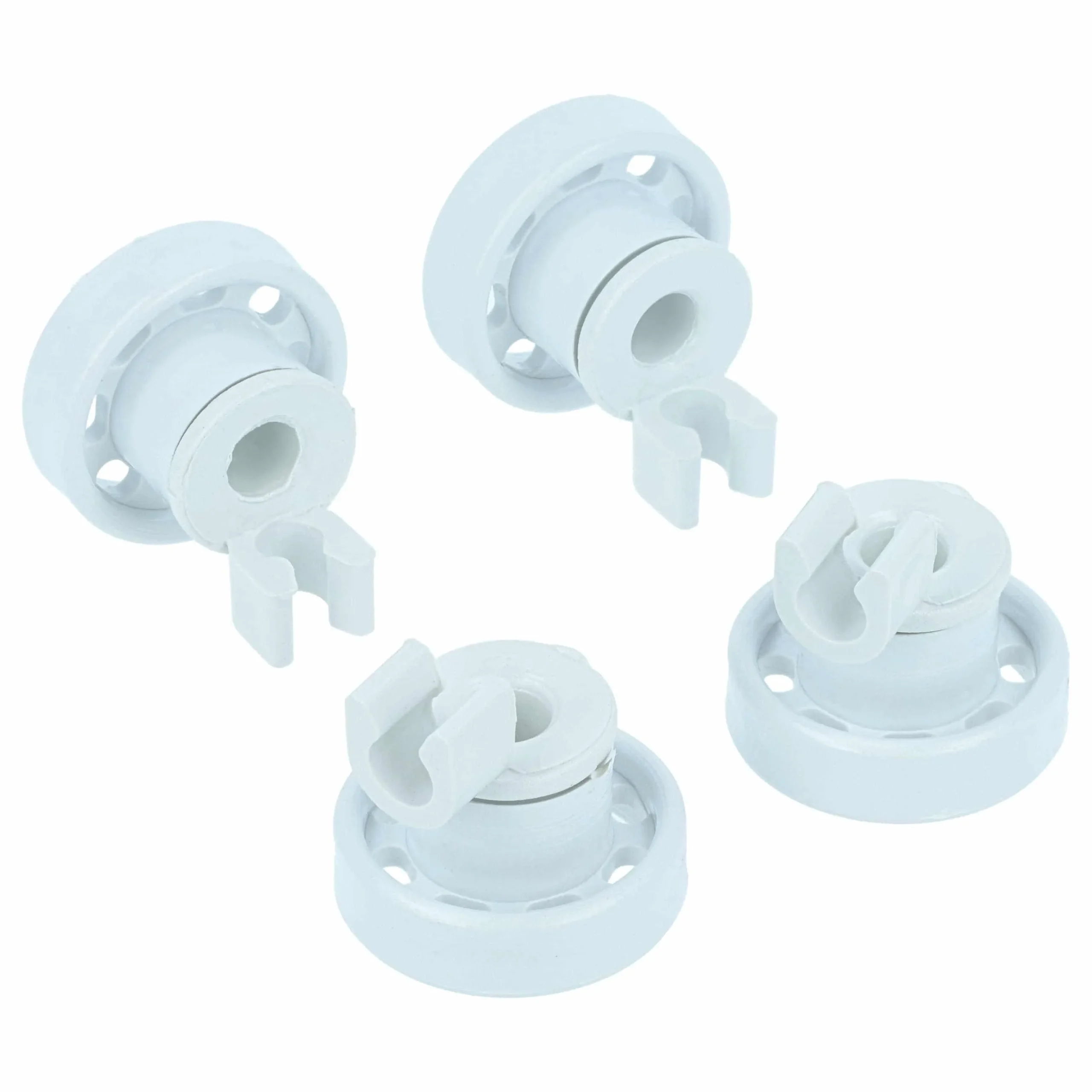 4x Roulette de panier inférieur remplace Bosch 00152111, 00066321 pour lave-vaisselle Hanseatic - ⌀ 14 mm