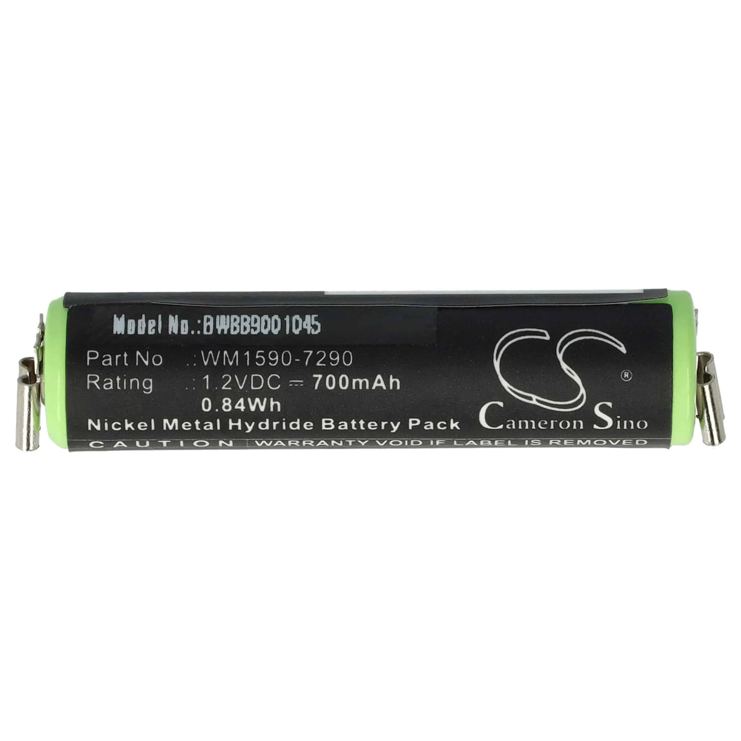 Batterie remplace Wella WM1590-7290 pour rasoir électrique Bella - 700mAh 1,2V NiMH
