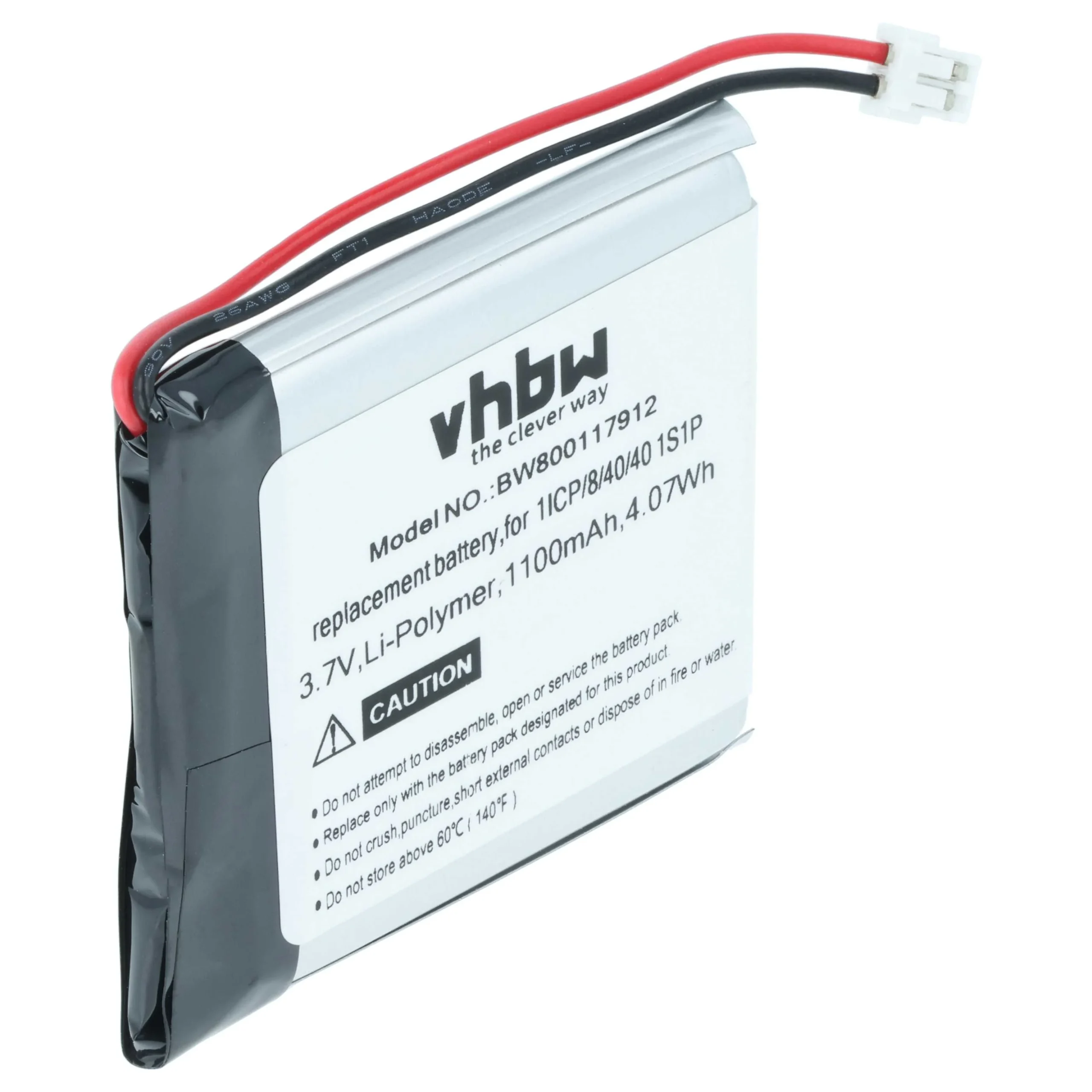 Batterie remplace Coyote 1ICP/8/40/40 1S1P pour navigation GPS Coyote - 1100mAh 3,7V Li-polymère