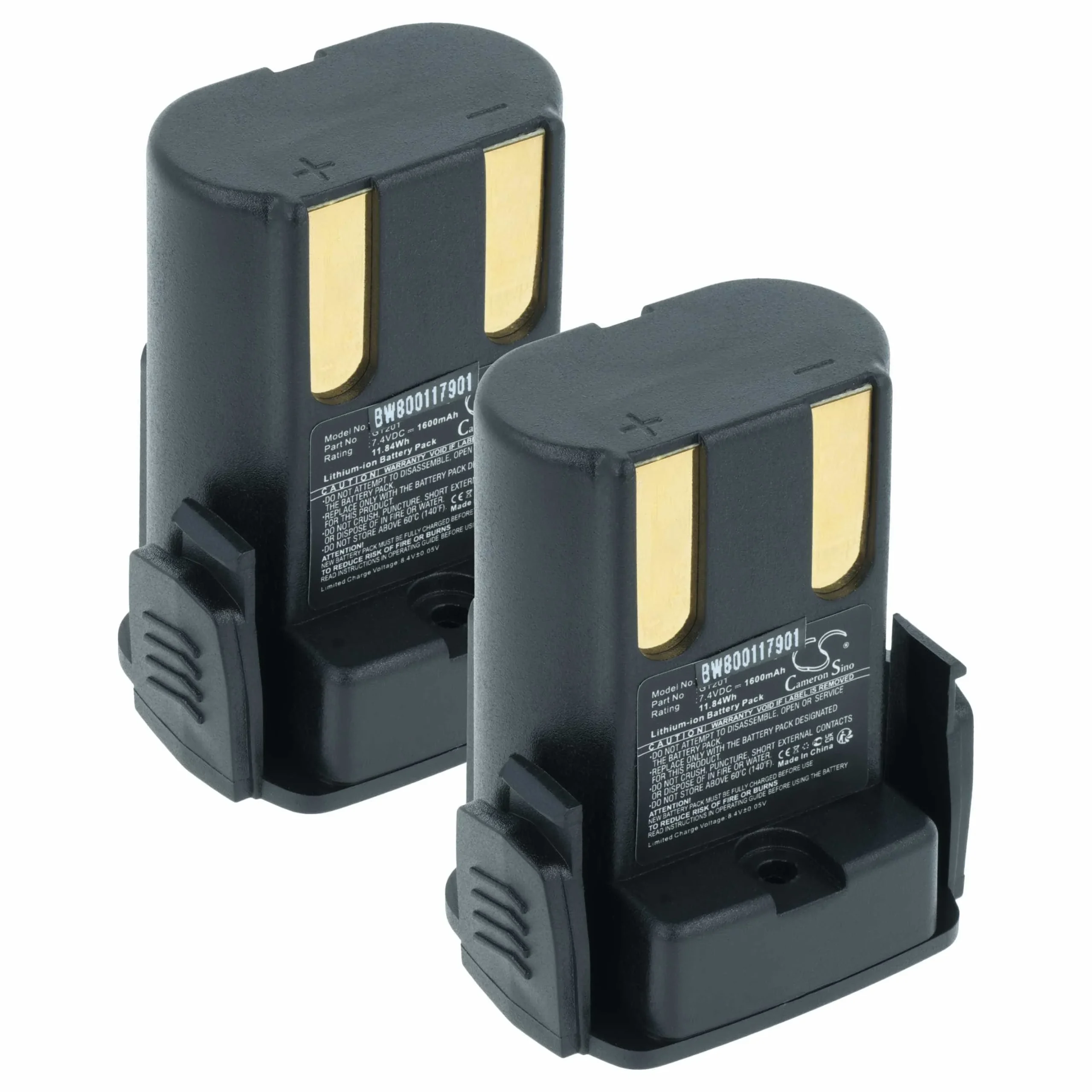 Batterie (2 pcs.) remplace Aesculap GT201 tondeuse pour chien Aesculap - 1600mAh 7,4V Li-ion