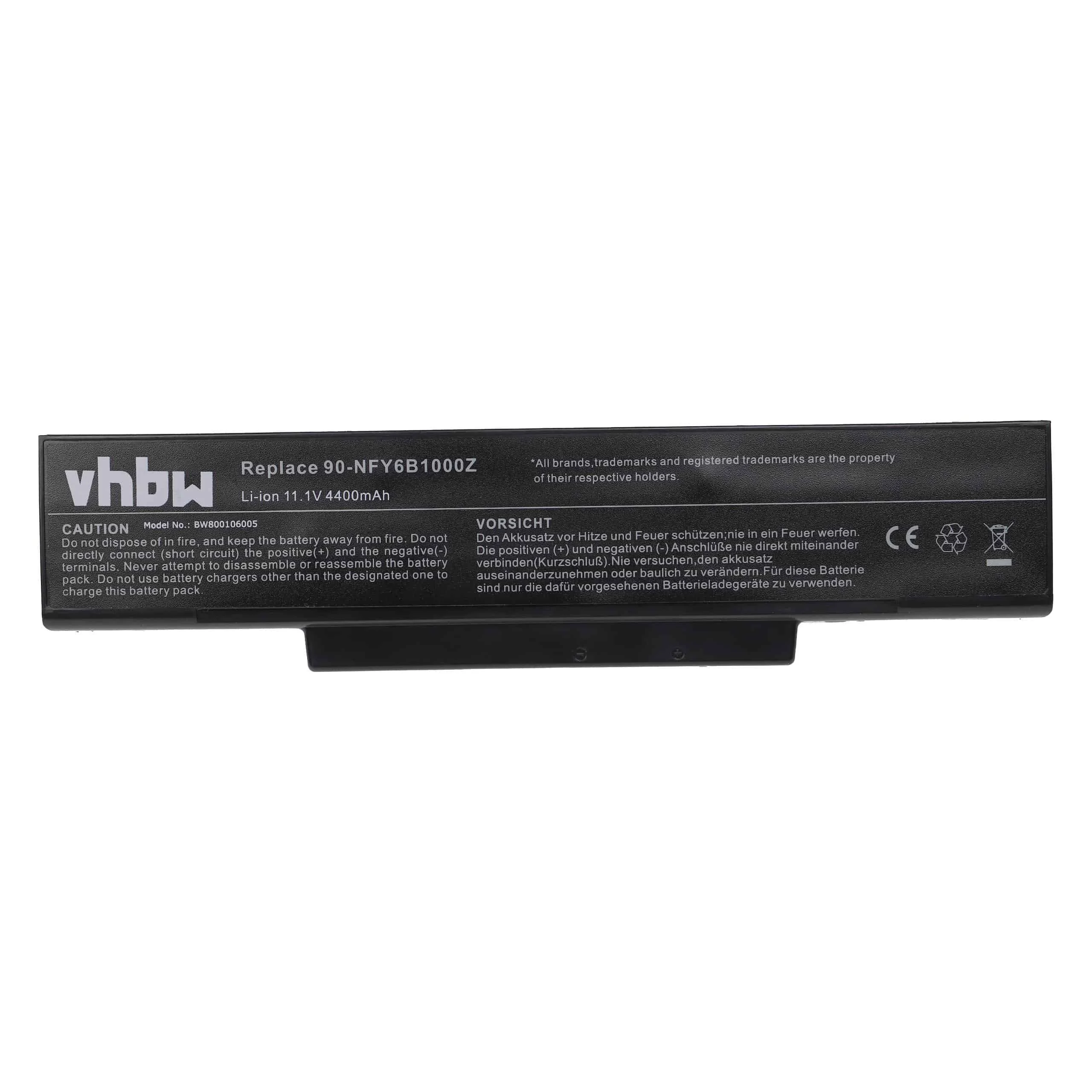 Batterie remplace Acer LC.BTP01.003 pour ordinateur portable LG- 4400mAh 11,1V Li-ion, noir