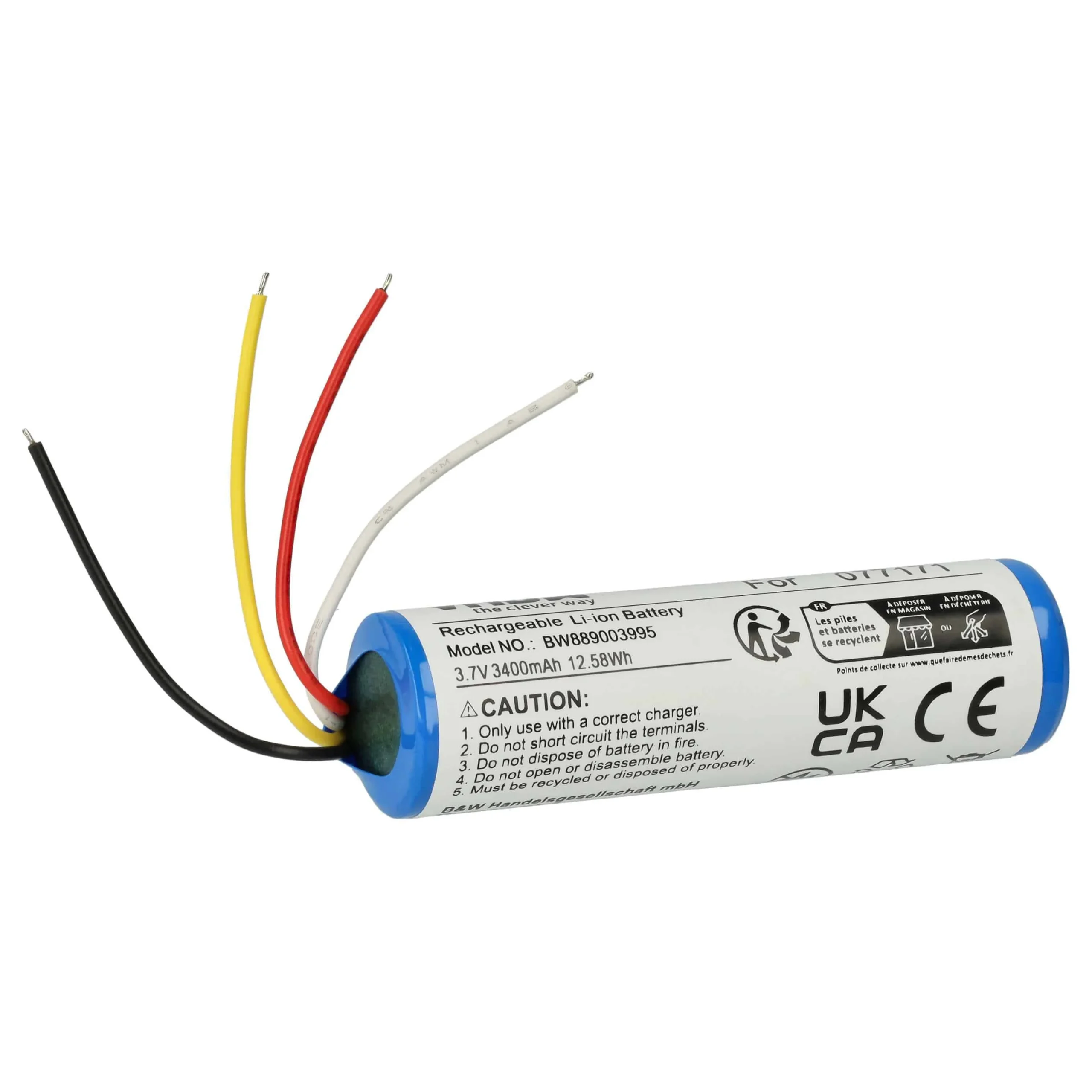Batterie remplace Bose 077171 enceinte Bose - 3400mAh 3,7V Li-ion