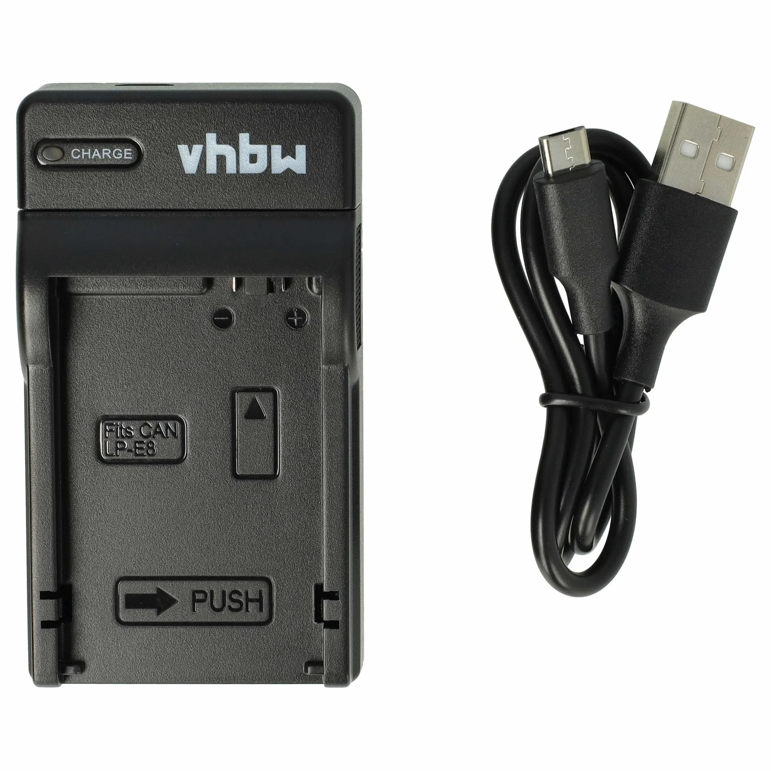 Chargeur USB-C + câble USB-C pour appareil photo Canon EOS 550D, Rebel T2i, 700D, Kiss X4 - 0,5 A