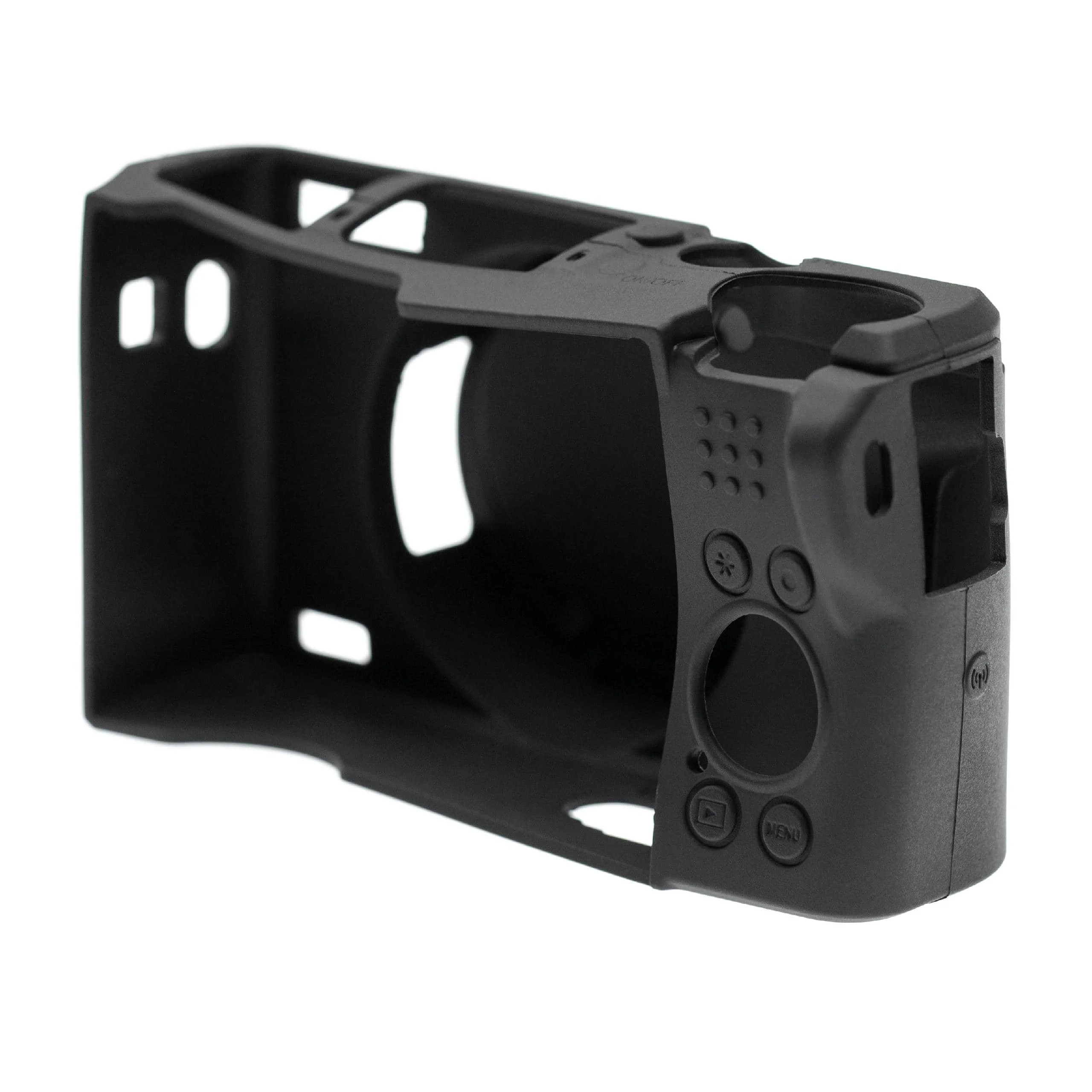 Étui de protection pour appareil photo Canon PowerShot G5X Mark II - silicone, noir + housse pour objectif