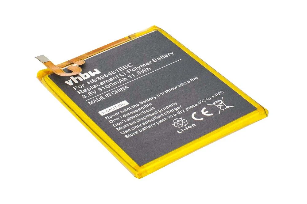 Batterie remplace Huawei HB396481EBC téléphone portable Huawei - 3100mAh 3,8V Li-polymère